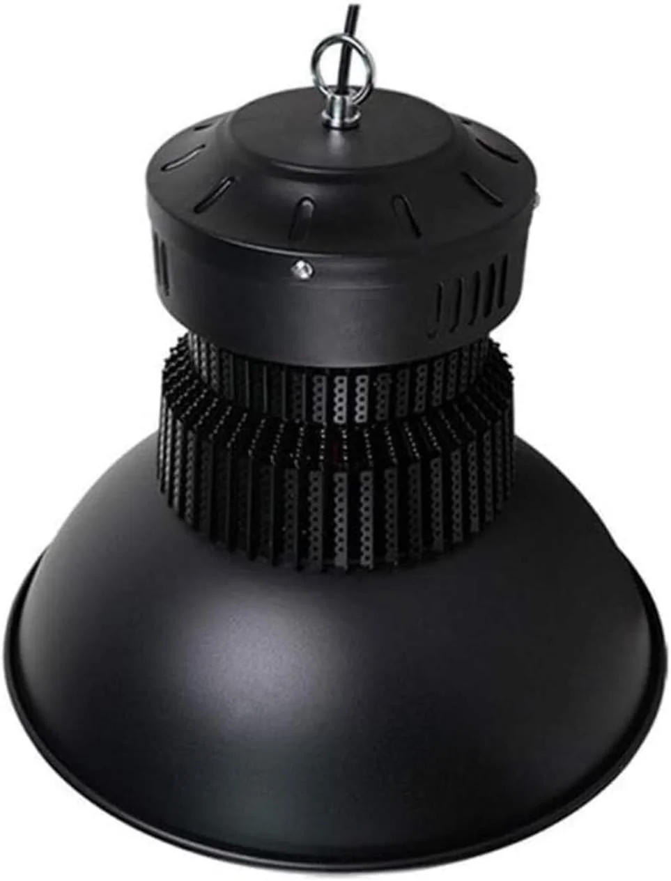 چراغ LED صنعتی سقفی بلند، چراغ انبار صنعتی با بازتابنده، مشکی و نقره ای (300 وات) چراغ LED صنعتی سقفی بلند، چراغ انبار صنعتی با بازتابنده، مشکی و نقره ای (300 وات)