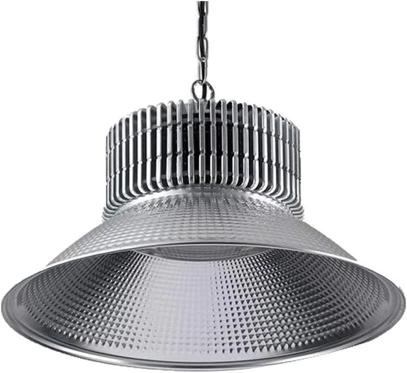 چراغ LED سقفی توکار نقره ای LED UFO، چراغ های سوله ای مرتفع دیمر پذیر فوق العاده باریک، چراغ گاراژ، پوشش زاویه پرتو لنز، لامپ صنعتی، چراغ روشنایی تجاری برای کارگاه، کارخانه، سالن، انبار، فروشگاه