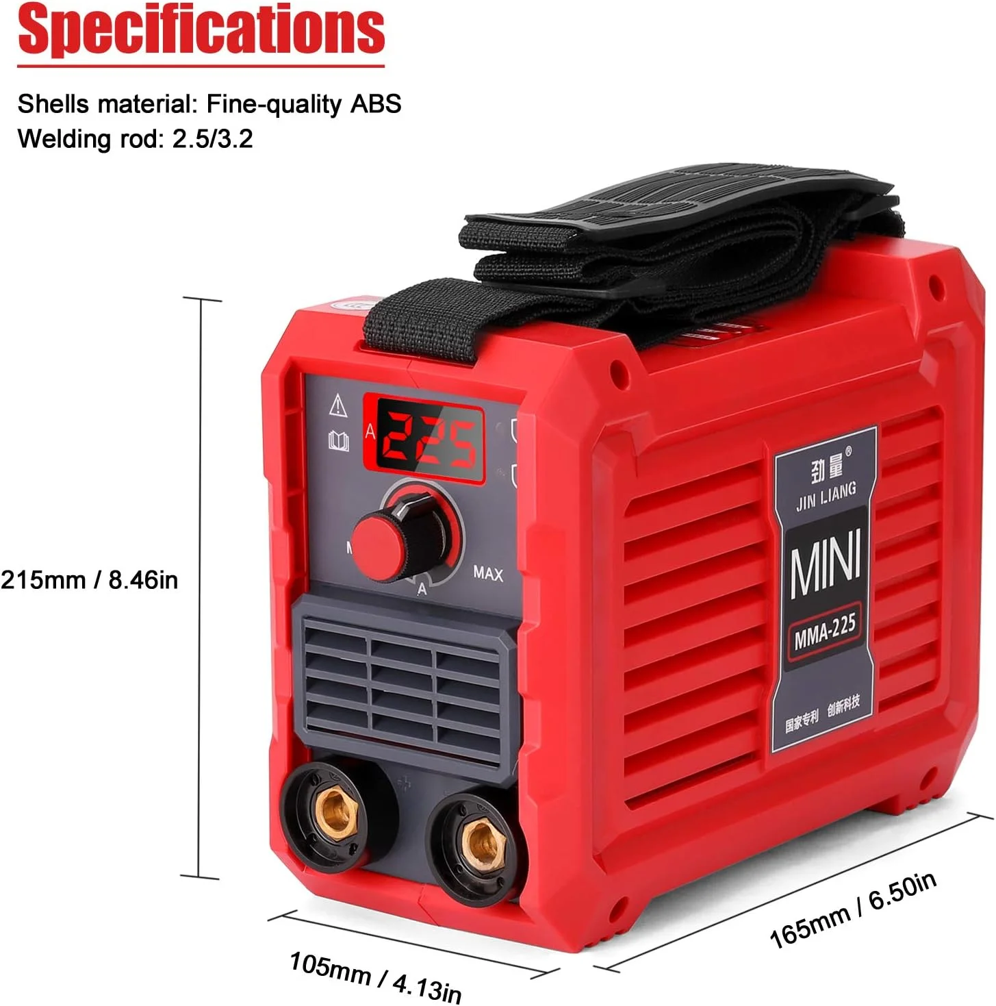 دستگاه جوش برقی Joleritc 20-225A MMA-225 اینورتر مینی خانگی قابل حمل 220 ولت IGBT دیجیتال کوچک صنعتی