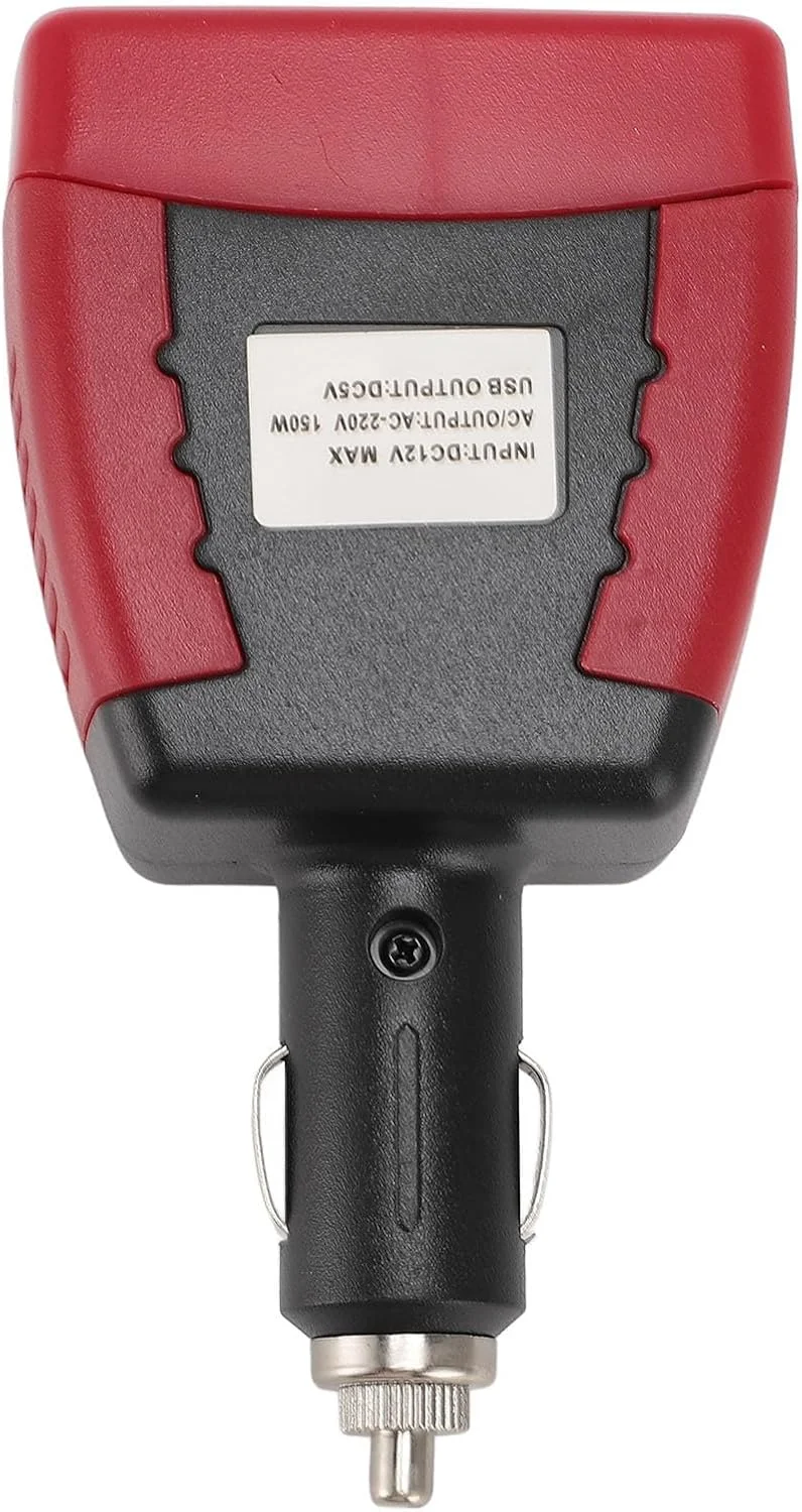 اینورتر برق خودرو Plyisty 150W، مبدل DC 12V به AC، آداپتور شارژر خودرو با پورت USB 5V 0.5A 2.1A، اینورتر برق USB قابل حمل برای تلفن، تبلت، لپ تاپ اینورتر برق خودرو Plyisty 150W، مبدل DC 12V به AC، آداپتور شارژر خودرو با پورت USB 5V 0.5A 2.1A، اینورتر برق USB قابل حمل برای تلفن، تبلت، لپ تاپ