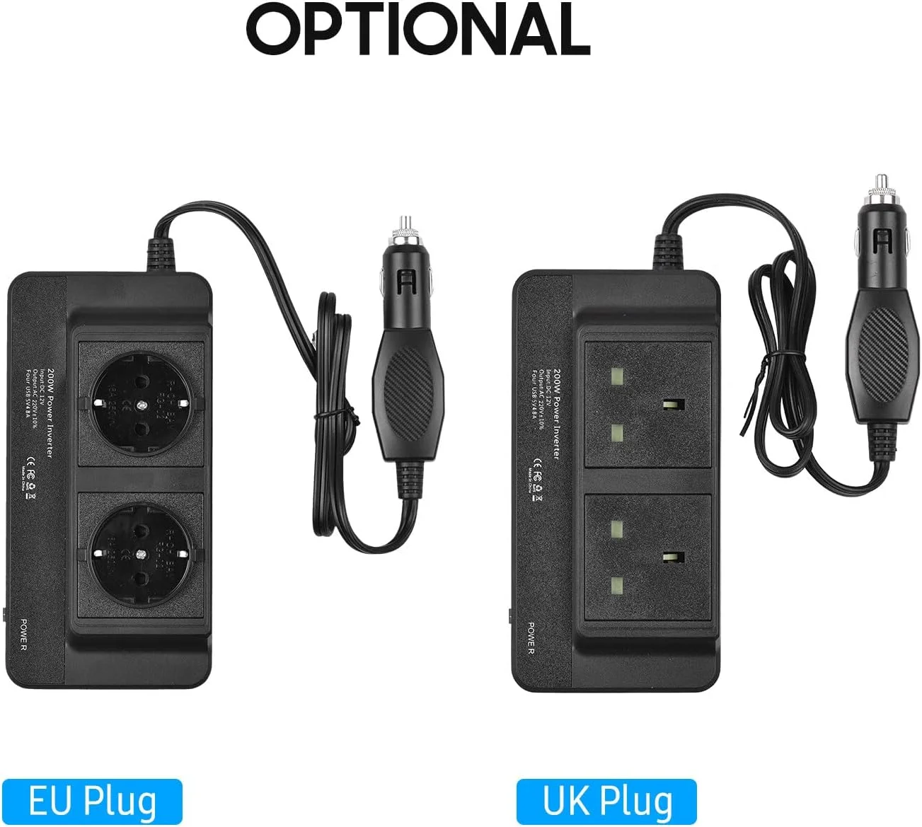 اینورتر برق خودرو 200 وات Irovami، تبدیل کننده 12 ولت به 220 ولت با 2 پریز AC و 4 پورت USB، دارای کلید روشن/خاموش و محافظت ایمن، آداپتور شارژر قابل حمل برای تلفن، لپ تاپ، چراغ های برقی و پنکه اینورتر برق خودرو 200 وات Irovami، تبدیل کننده 12 ولت به 220 ولت با 2 پریز AC و 4 پورت USB، دارای کلید روشن/خاموش و محافظت ایمن، آداپتور شارژر قابل حمل برای تلفن، لپ تاپ، چراغ های برقی و پنکه
