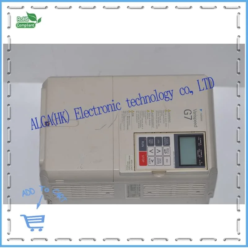 AETOOL - اینورتر سری Yaskawa G7 مدل CIMR G7A45P5 با توان 5.5 کیلووات و ولتاژ 400 ولت، تست شده و آماده فروش.