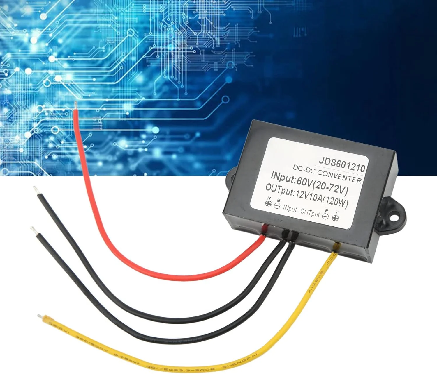 ماژول کاهنده ولتاژ DC اینورتر، ورودی 20-72 ولت DC ضد گرد و غبار برای تجهیزات الکتریکی