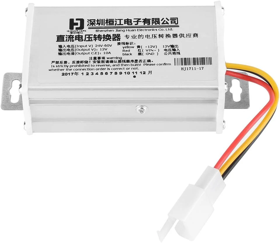 مبدل کاهنده ولتاژ DC به DC والفرانت، ورودی 24V-60V، خروجی 12V -10 آمپر/ 120 وات، تنظیم کننده منبع تغذیه برای خودروهای برقی، کارتینگ، کلوپ کار، اسکوتر، دوچرخه و غیره مبدل کاهنده ولتاژ DC به DC والفرانت، ورودی 24V-60V، خروجی 12V -10 آمپر/ 120 وات، تنظیم کننده منبع تغذیه برای خودروهای برقی، کارتینگ، کلوپ کار، اسکوتر، دوچرخه و غیره