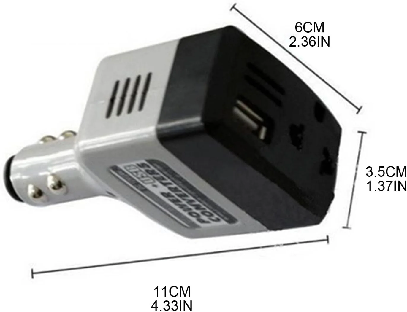 اینورتر برق خودرو DC 12V/24V به AC 220V با پورت USB، تجهیزات الکتریکی خودرو اینورتر برق خودرو DC 12V/24V به AC 220V با پورت USB، تجهیزات الکتریکی خودرو