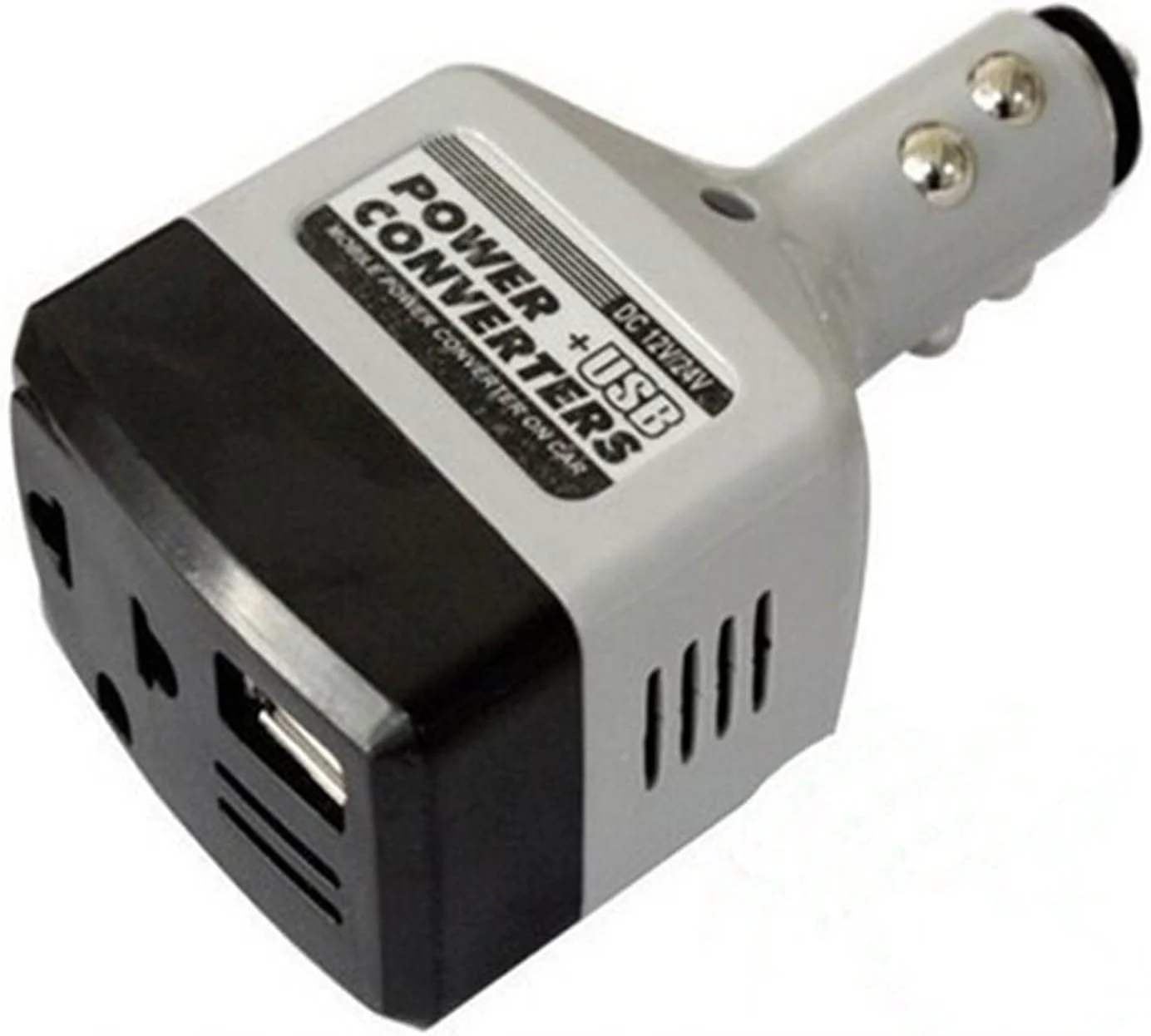 اینورتر برق خودرو DC 12V/24V به AC 220V با پورت USB، تجهیزات الکتریکی خودرو اینورتر برق خودرو DC 12V/24V به AC 220V با پورت USB، تجهیزات الکتریکی خودرو