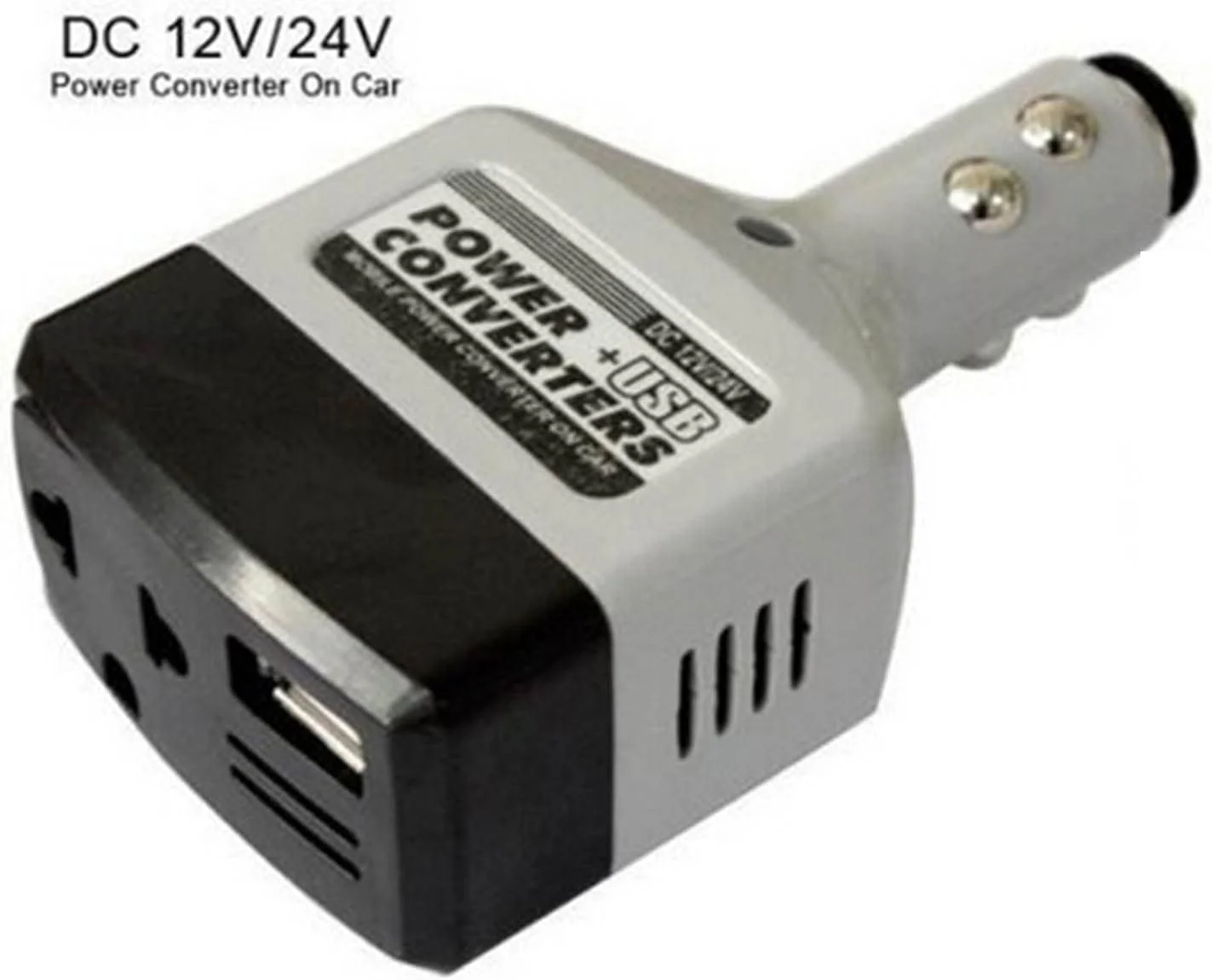 اینورتر برق خودرو DC 12V/24V به AC 220V با پورت USB، تجهیزات الکتریکی خودرو اینورتر برق خودرو DC 12V/24V به AC 220V با پورت USB، تجهیزات الکتریکی خودرو