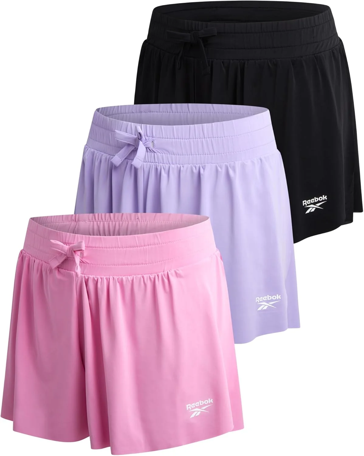 شورت ورزشی دخترانه ریباک مدل G Buttrfly Short 3pk (بسته 3 عددی)