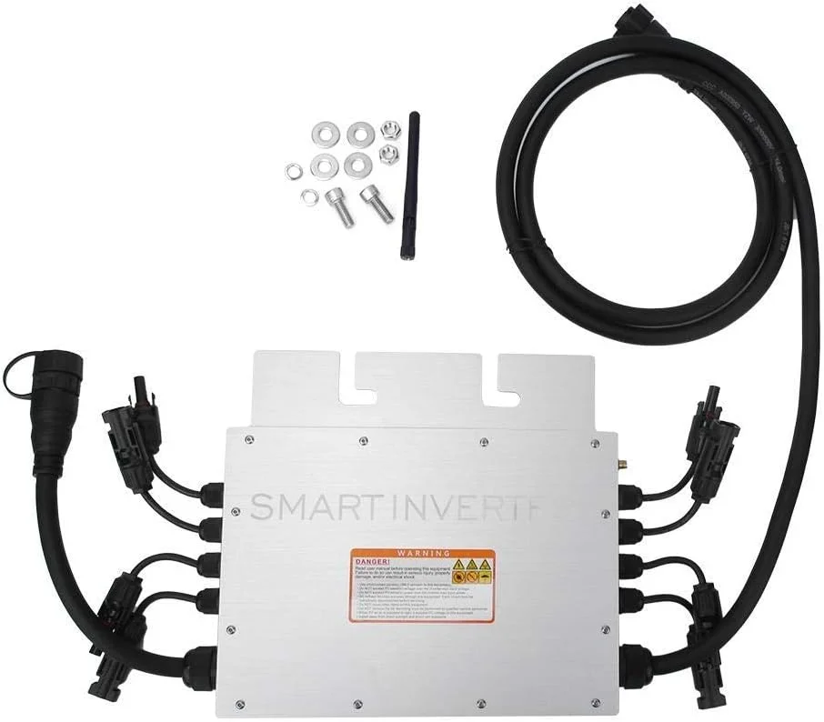 کنترل کننده سرعت LZFuiop اینورتر خورشیدی میکرو، اینورتر ضد آب 2000W 230V مینی خورشیدی برای لوازم جانبی الکتریکی ضد آب IP65