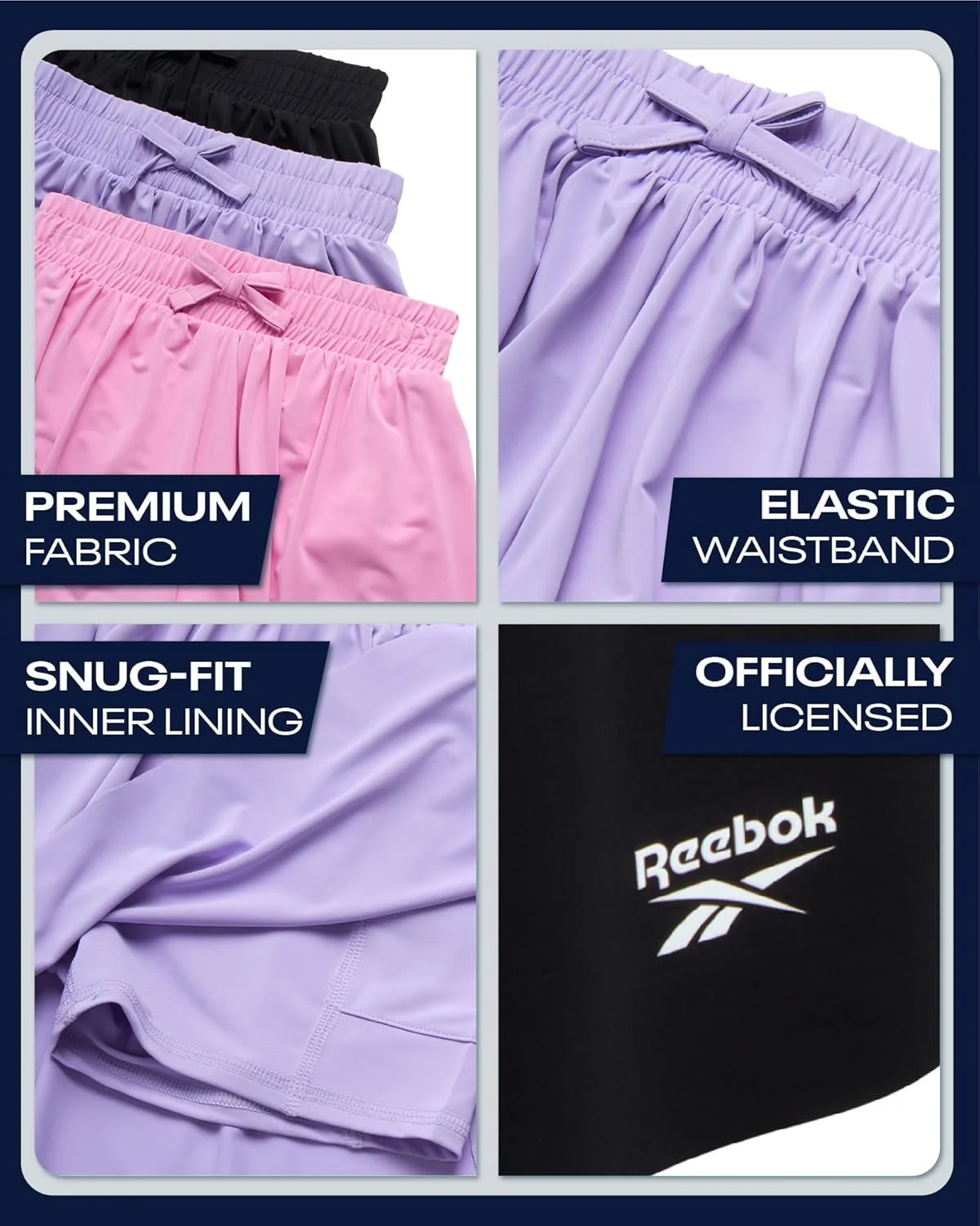 شورت ورزشی دخترانه ریباک مدل G Buttrfly Short 3pk (بسته 3 عددی) شورت ورزشی دخترانه ریباک مدل G Buttrfly Short 3pk (بسته 3 عددی)