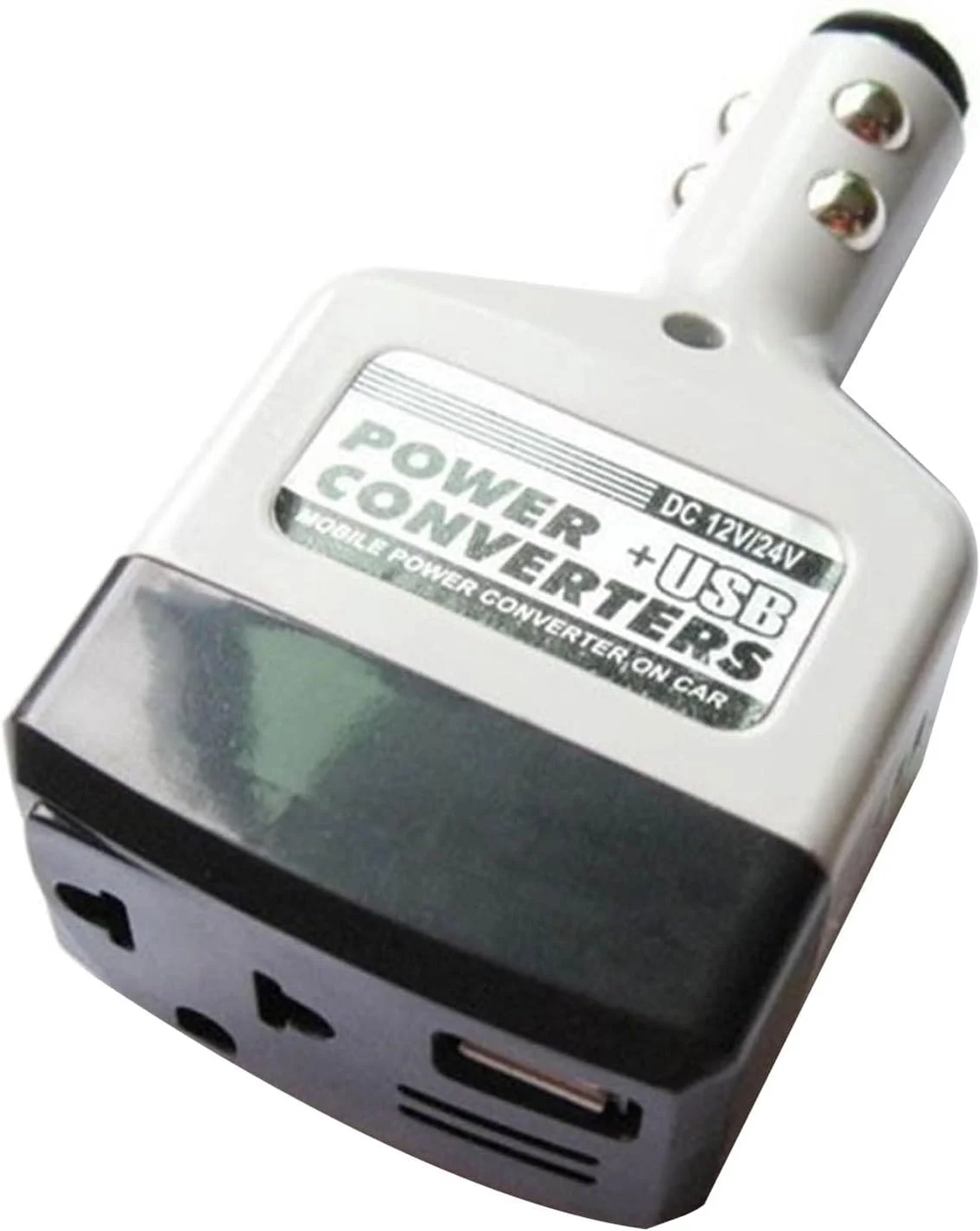 اینورتر برق خودرو DC 12V/24V به AC 220V با پورت USB، تجهیزات الکتریکی خودرو