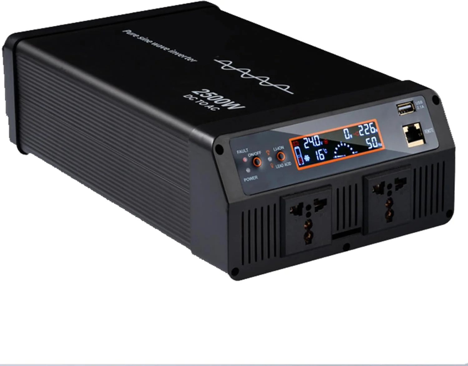 اینورتر برق خودرو OPSREY با توان 3000W 2000W 1000W، مبدل ترانسفورماتور با نمایشگر LED، تبدیل کننده 12V24V48V به 220V/110V، لوازم برقی خودرو، 24V2500W