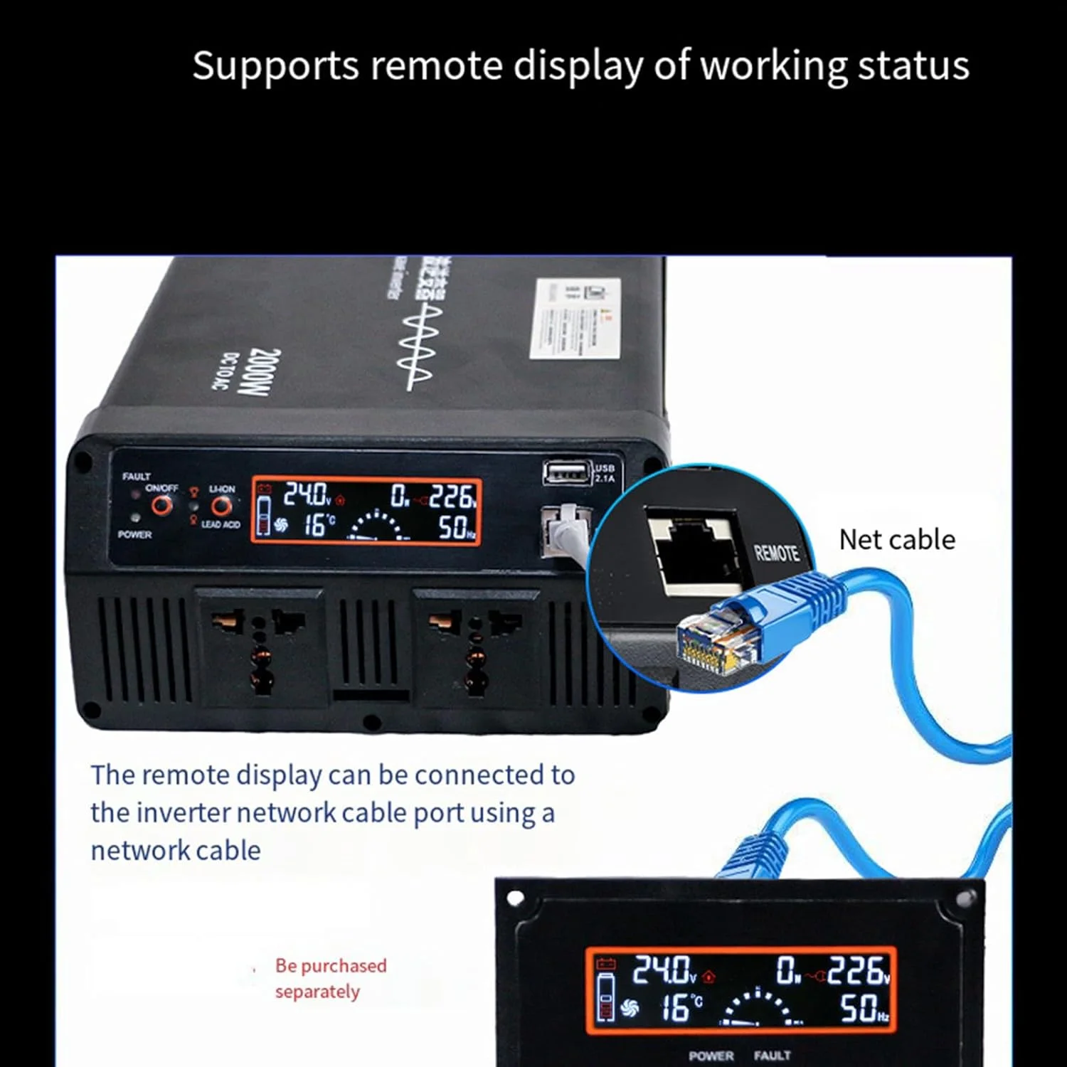 اینورتر برق خودرو OPSREY با توان 3000W 2000W 1000W، مبدل ترانسفورماتور با نمایشگر LED، تبدیل کننده 12V24V48V به 220V/110V، لوازم برقی خودرو، 24V2500W اینورتر برق خودرو OPSREY با توان 3000W 2000W 1000W، مبدل ترانسفورماتور با نمایشگر LED، تبدیل کننده 12V24V48V به 220V/110V، لوازم برقی خودرو، 24V2500W
