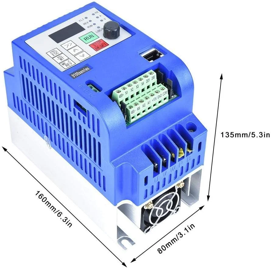 موتور الکتریکی اینورتر LZFuiop، موتور سه فاز مستحکم و بادوام NF9100-3T-00220G کنترل کننده سرعت فرکانس VFD AC380V 2.2KW با PLC برای مبدل فرکانس تجهیزات اتوماسیون موتور الکتریکی اینورتر LZFuiop، موتور سه فاز مستحکم و بادوام NF9100-3T-00220G کنترل کننده سرعت فرکانس VFD AC380V 2.2KW با PLC برای مبدل فرکانس تجهیزات اتوماسیون