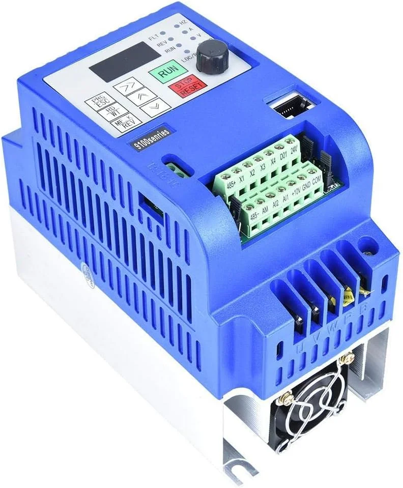 موتور الکتریکی اینورتر GHQERTY، موتور سه فاز مستحکم و بادوام NF9100-3T-00220G با کنترلر سرعت فرکانس VFD AC380V 2.2KW با PLC برای تجهیزات اتوماسیون مبدل فرکانس موتور الکتریکی اینورتر GHQERTY، موتور سه فاز مستحکم و بادوام NF9100-3T-00220G با کنترلر سرعت فرکانس VFD AC380V 2.2KW با PLC برای تجهیزات اتوماسیون مبدل فرکانس