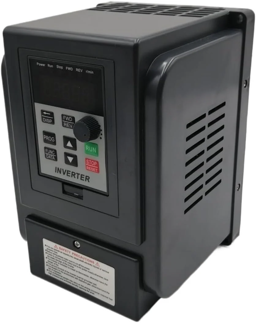 اینورتر فرکانس MLXJFJFD مدل AT4 2.2KW ورودی 1 فاز 220 ولت و خروجی واقعی 3 فاز 380 ولت، ورودی برق خانگی و خروجی سه فاز 380 ولت VFD