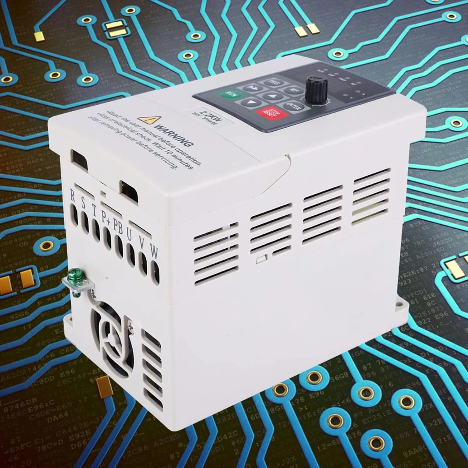 اینورتر 380 ولت 2.2 کیلووات، درایو VFD 2.2 کیلووات، اینورتر VFD درایو فرکانس متغیر 380 ولت، موتور حرفه ای با عملکرد بالا، کنترل موتور الکتریکی