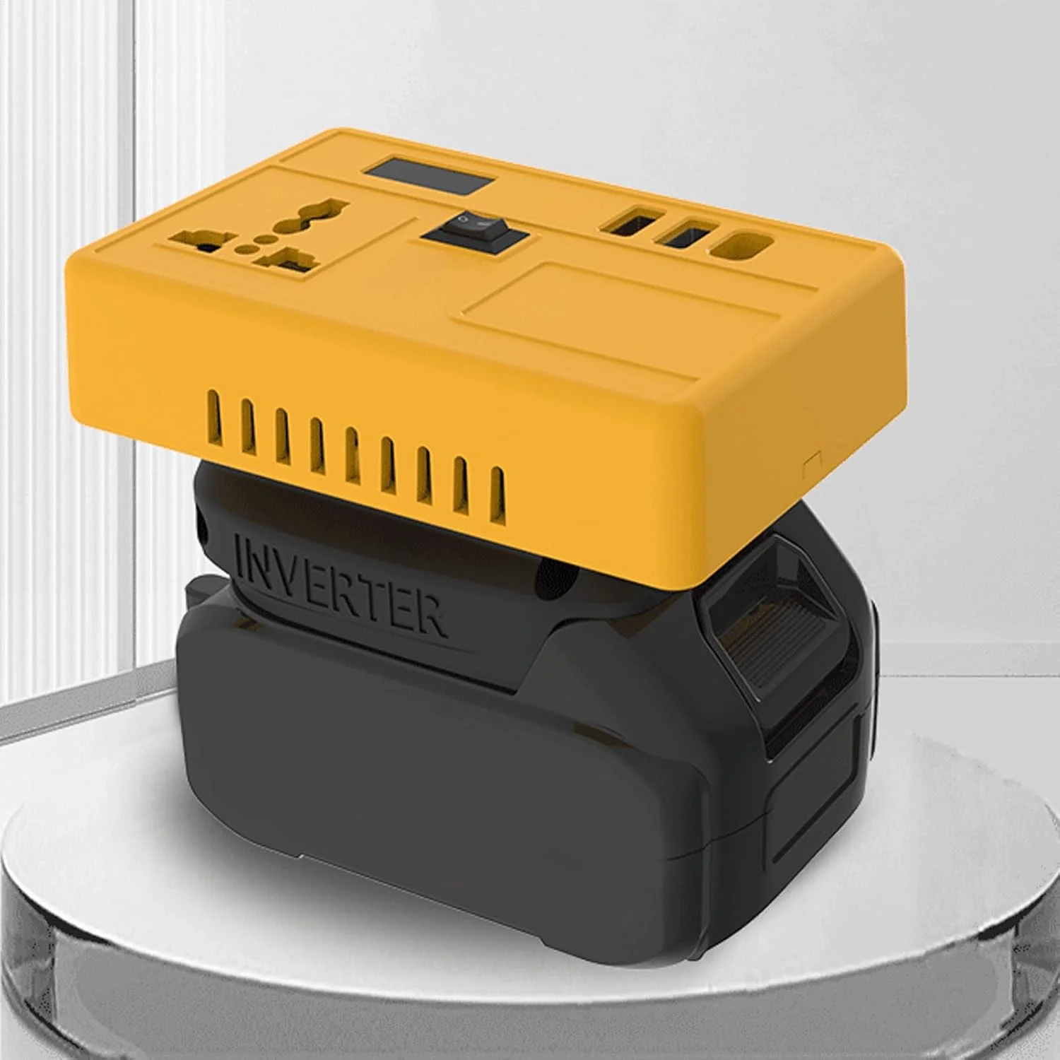 اینورتر باتری برای ابزار برقی - ژنراتور ایستگاه برق، شارژر تلفن، اینورتر 21 ولت به 200-220 ولت برای مسافرت
