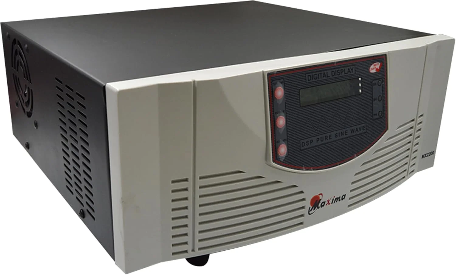 اینورترهای پشتیبان خورشیدی و شبکه، اینورتر شبکه Maxima 24V/2200VA، یو پی اس موج سینوسی خالص با کنترلر شارژ 40 آمپر، یو پی اس خورشیدی Maxima 2200VA، پشتیبان برق برای مصارف مسکونی و اداری