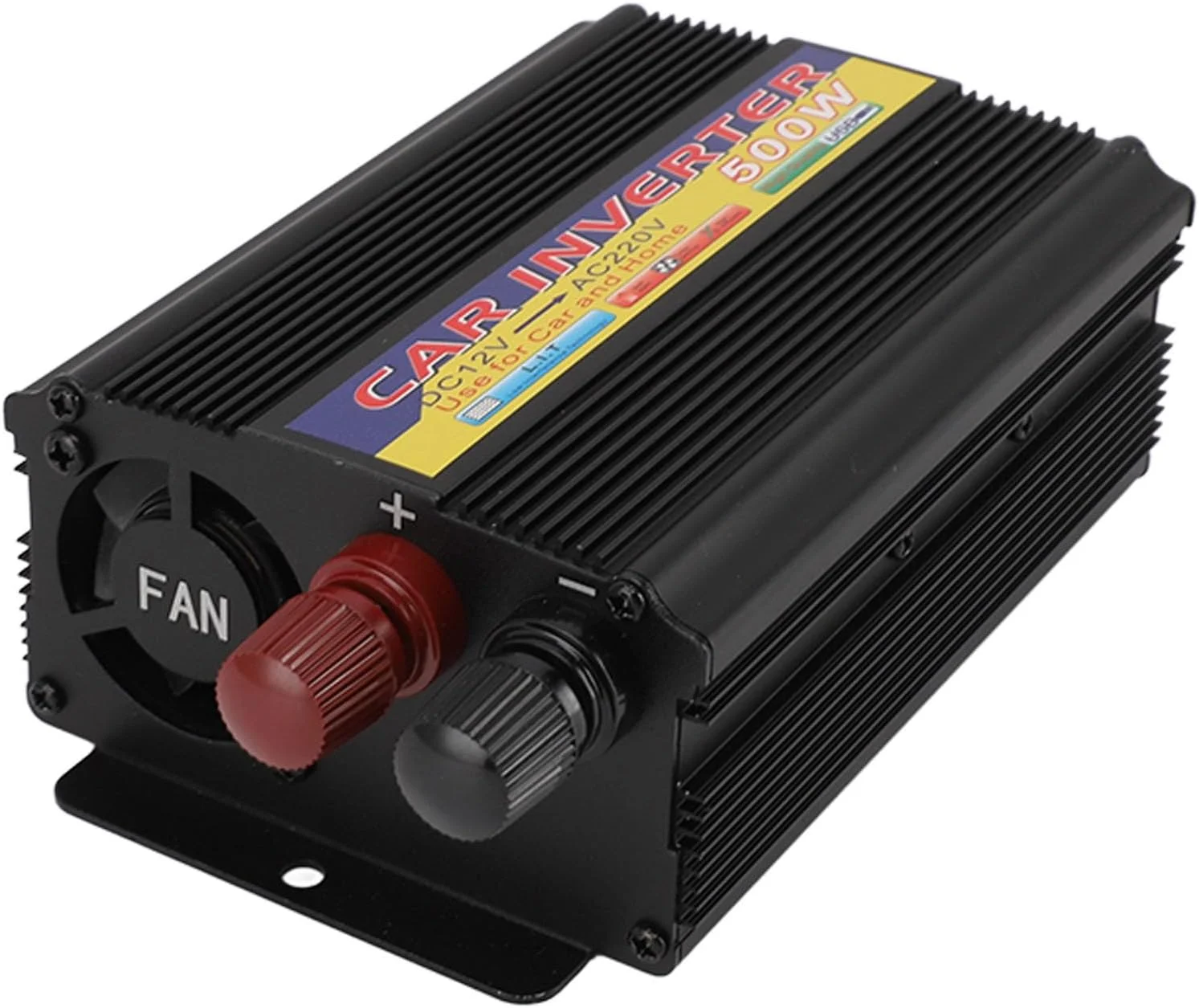 اینورتر خودرو BusoTh 500W، تبدیل کننده DC 12V به AC 110V 220V، آداپتور خودرو، چراغ نشانگر وضعیت، اینورتر برق خودرو برای خانه و ماشین