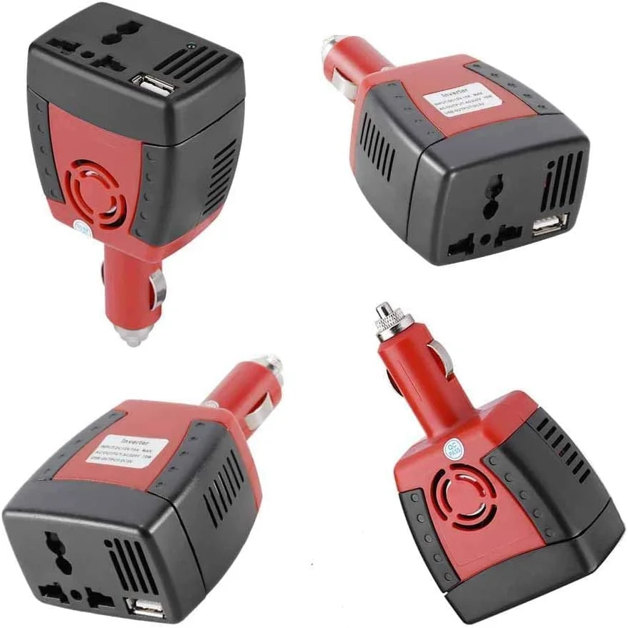 اینورتر USB فندکی خودرو STS® (200W) (12V به AC 220V/110V) اینورتر برق خودرو چند منظوره شارژر USB خودرو آداپتور مبدل ولتاژ خودکار قابل حمل برای لوازم جانبی الکترونیکی. ((200 وات)) اینورتر USB فندکی خودرو STS® (200W) (12V به AC 220V/110V) اینورتر برق خودرو چند منظوره شارژر USB خودرو آداپتور مبدل ولتاژ خودکار قابل حمل برای لوازم جانبی الکترونیکی. ((200 وات))
