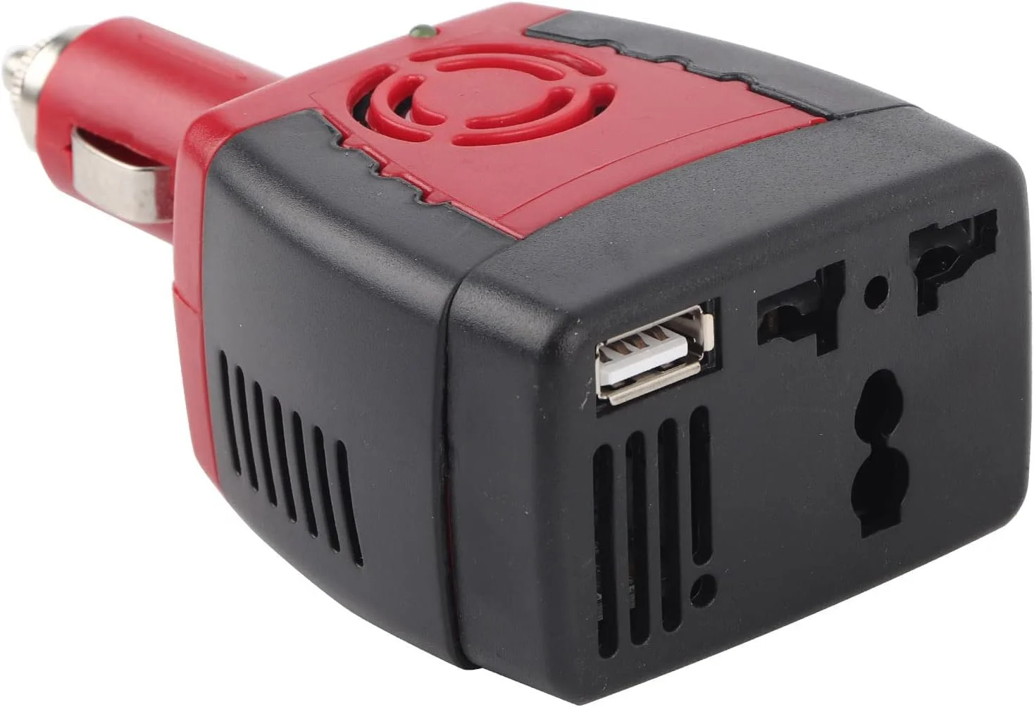 اینورتر مبدل خودرو Goshyda برای موبایل لپ تاپ 2.1 آمپر USB 150 وات DC 12 ولت به AC 220 ولت