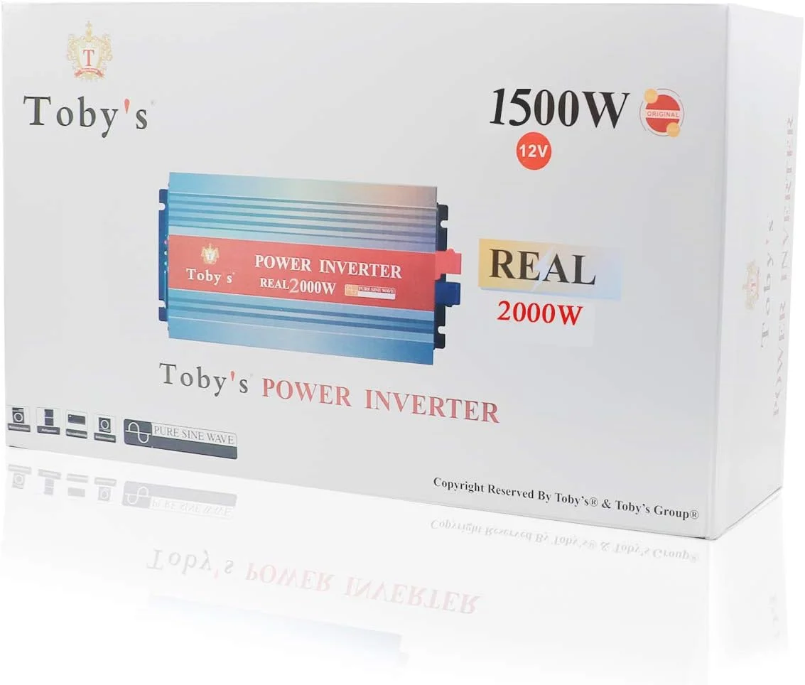 اینورتر خودرو توبی 1500 وات DC 12V به AC 220V مبدل ولتاژ اتوماتیک