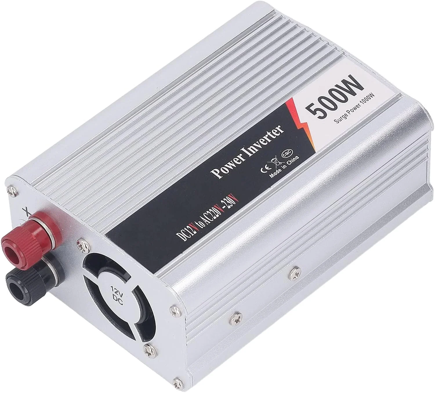 اینورتر برق خودرو Eujgoov مبدل برق DC 12V به AC 220-230V توان 500 وات مبدل سینوسی با رابط USB برای وسایل نقلیه