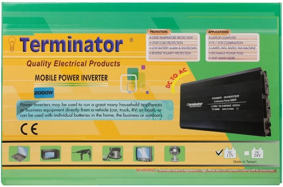 اینورتر برق ترمیناتور TPI 2000W