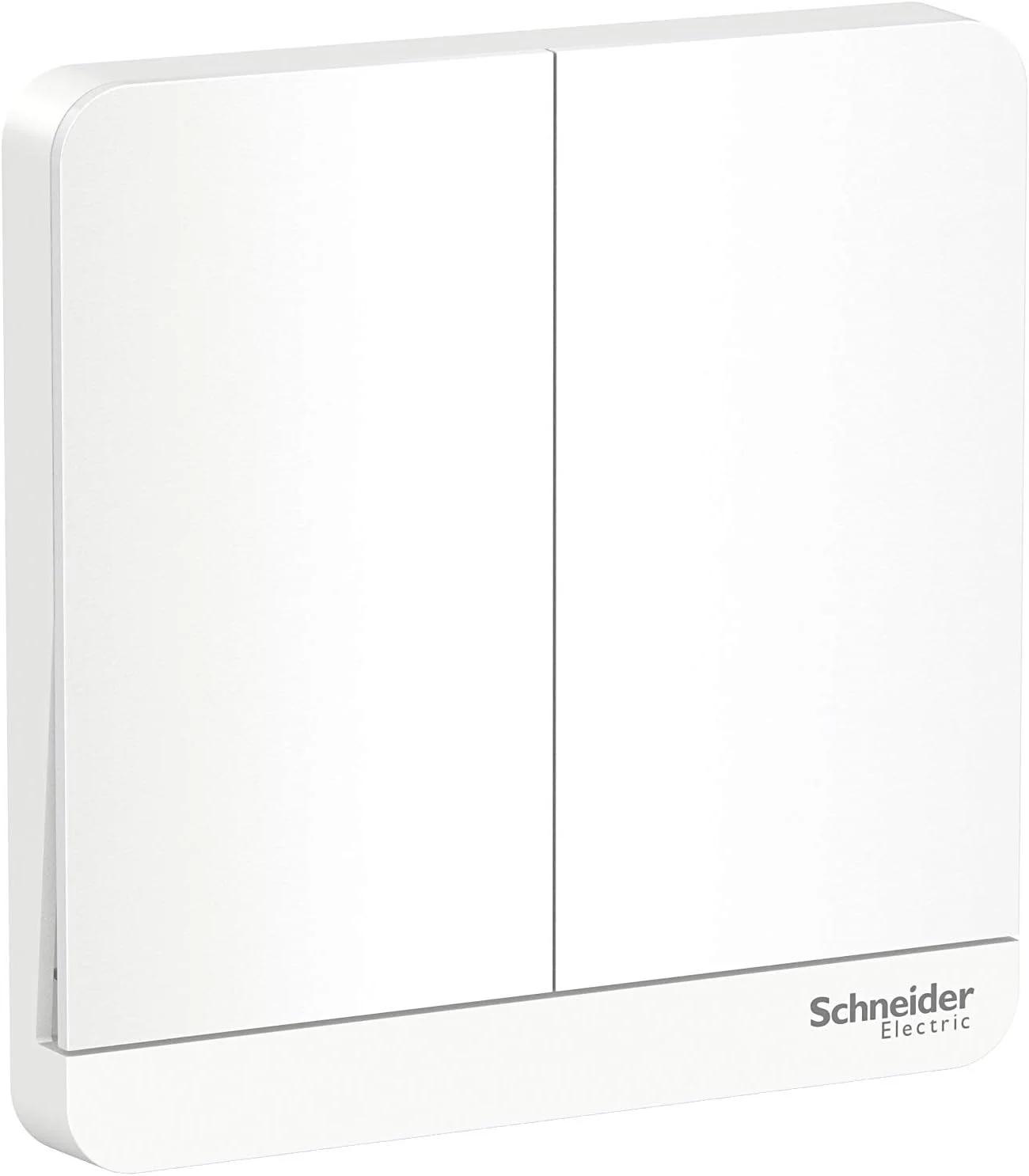 کلید دو پل Schneider Electric AvatarOn، دو پل، AvatarOn، دو کلید، 16AX، 250 ولت، دو طرفه، LED، سفید، E8332L2LED_WE