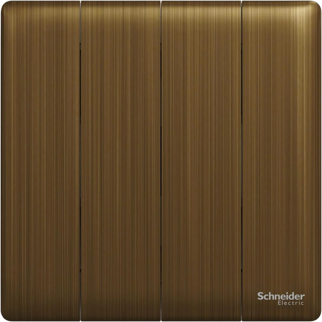 کلید یک پل 4 پل Schneider Electric Unica X، 16AX، 250 ولت، برنج عتیقه
