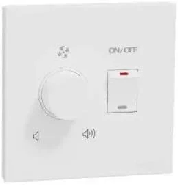 کنترل کننده دور فن به همراه کلید اشنایدر الکتریک AvatarOn C، سفید، E8732V400F_WE کنترل کننده دور فن به همراه کلید اشنایدر الکتریک AvatarOn C، سفید، E8732V400F_WE