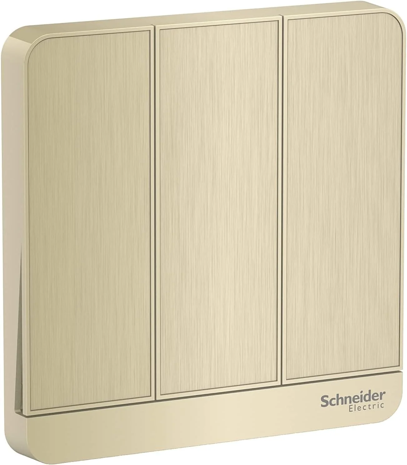 کلید یک پل سه پل Schneider Electric AvatarOn E8333L1_GH 16AX 250V، طلایی متالیک