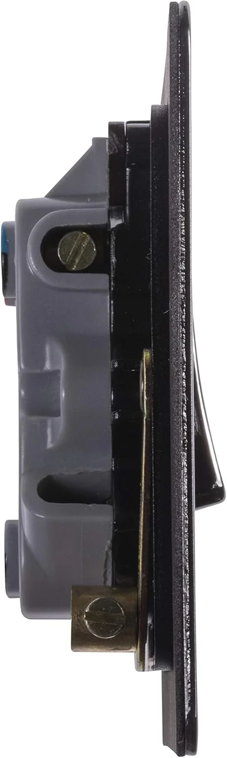 کلید تک پل روشنایی Schneider Electric Ultimate Flat Plate، دارای نشانگر نئون، دو پل، 32 آمپر، GU4231BBN، نیکل مشکی با درج مشکی کلید تک پل روشنایی Schneider Electric Ultimate Flat Plate، دارای نشانگر نئون، دو پل، 32 آمپر، GU4231BBN، نیکل مشکی با درج مشکی