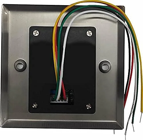 دکمه خروج بدون لمس استیل ضد زنگ ZKTeco K1-1D | سوئیچ رهاسازی فشاری بدون لمس برای سیستم های کنترل دسترسی الکتریکی | راه حل خروج بادوام، بهداشتی و آسان برای نصب دکمه خروج بدون لمس استیل ضد زنگ ZKTeco K1-1D | سوئیچ رهاسازی فشاری بدون لمس برای سیستم های کنترل دسترسی الکتریکی | راه حل خروج بادوام، بهداشتی و آسان برای نصب