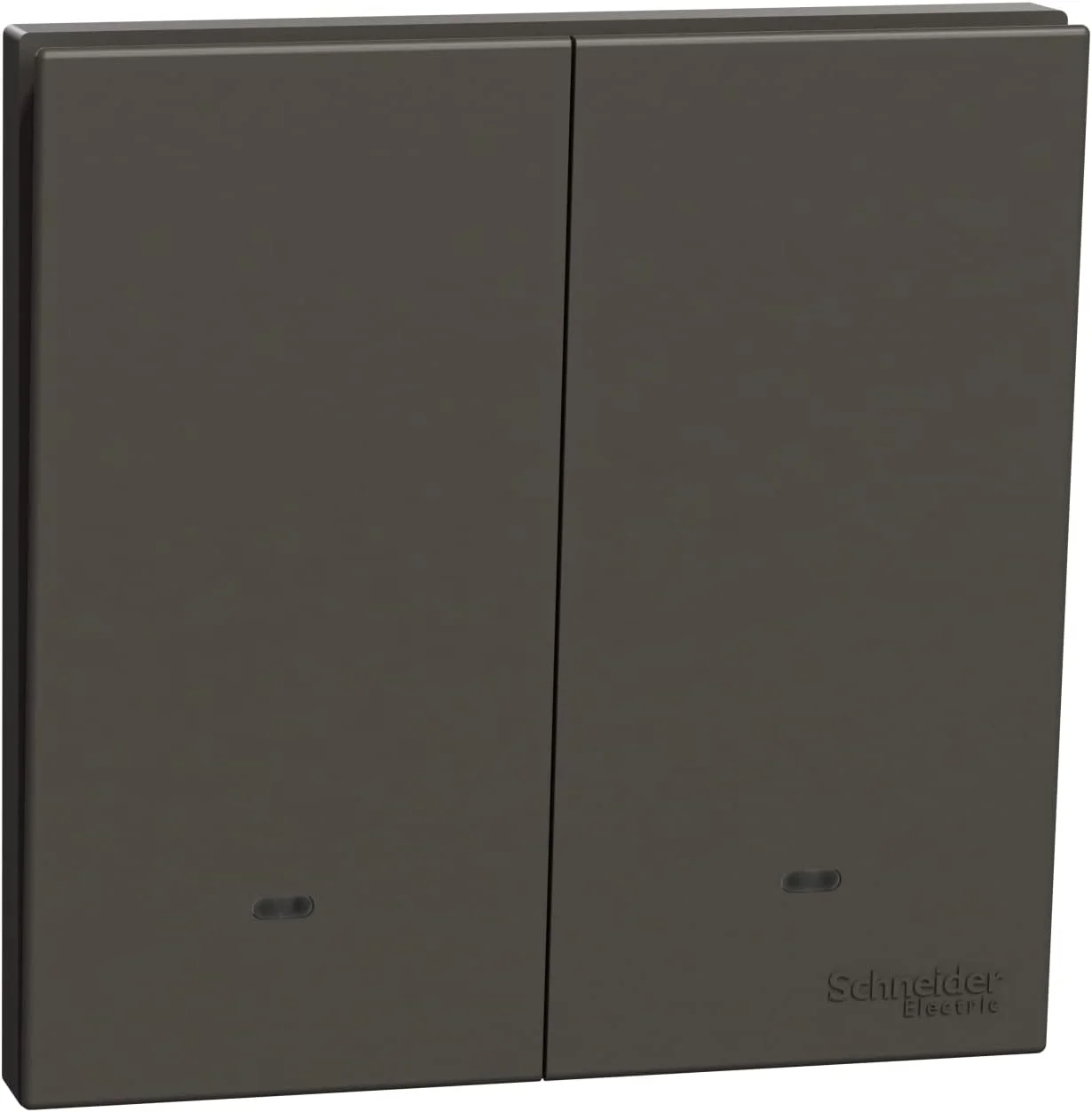 کلید دو پل اشنایدر الکتریک AvatarOn C، 16AX 250V، خاکستری تیره، E8732L1F_DG