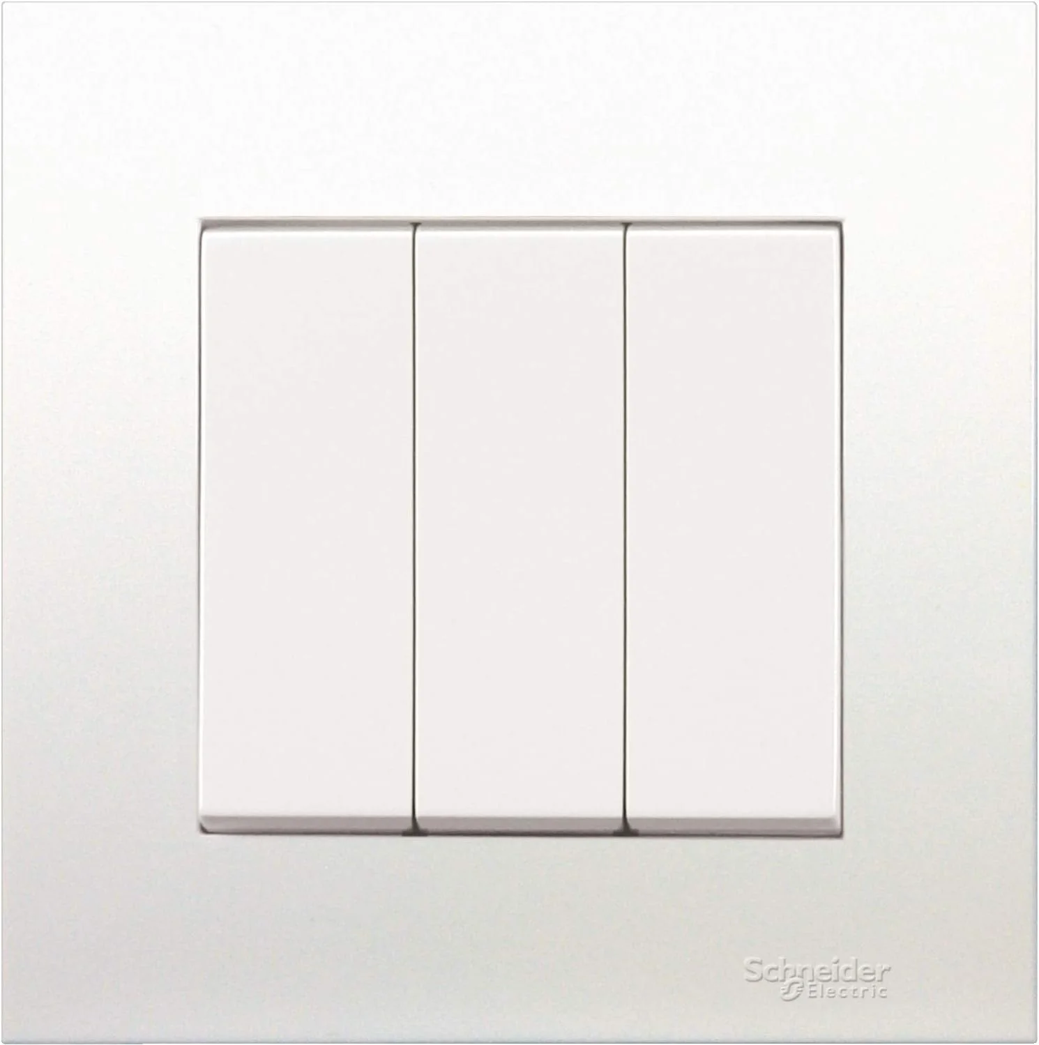 کلید دو پل سه پل Schneider Electric KB33_AS Vivace 16AX 250V، نقره ای آلومینیومی