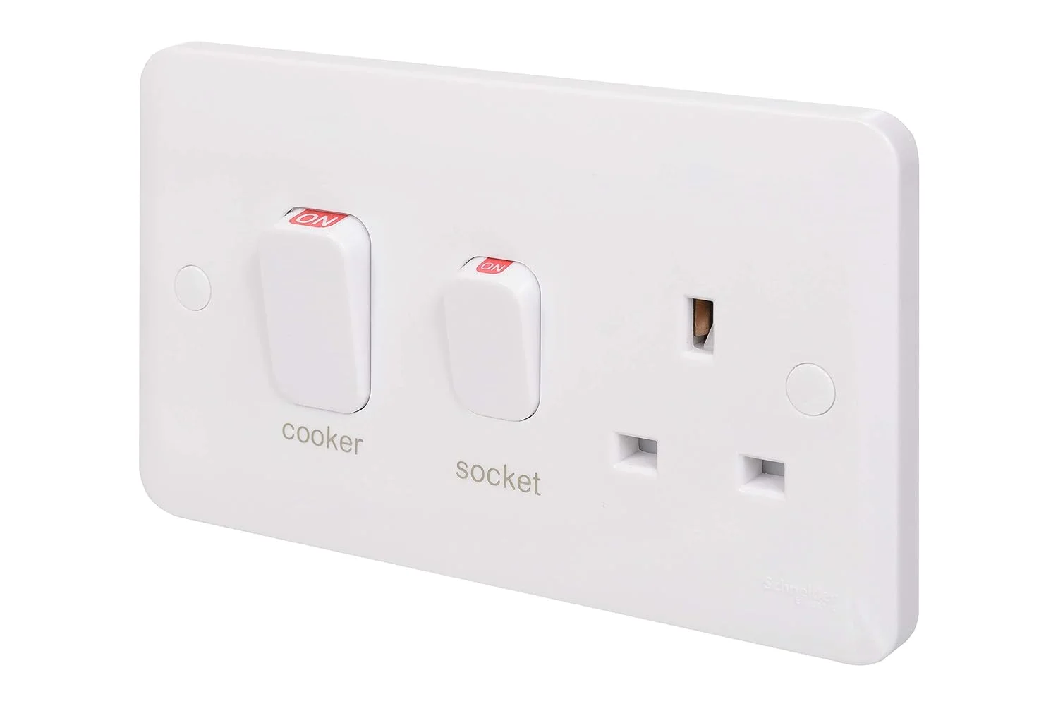 واحد کنترل اجاق گاز 45 آمپر 2 پل Schneider Electric Lisse، قالب گیری شده سفید واحد کنترل اجاق گاز 45 آمپر 2 پل Schneider Electric Lisse، قالب گیری شده سفید