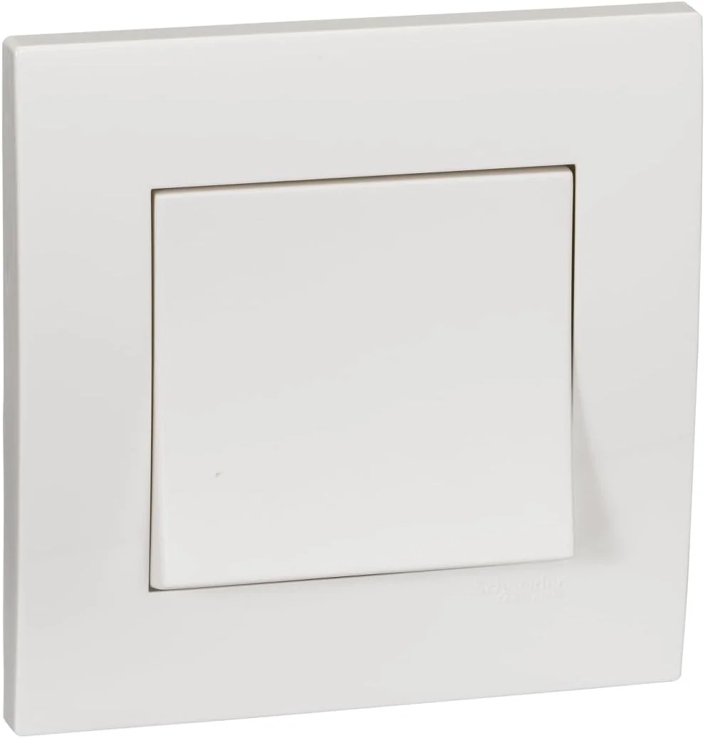 کلید زنگ تک پل Schneider Electric Vivace، 10 آمپر 250 ولت، سفید، KB31BP_WE