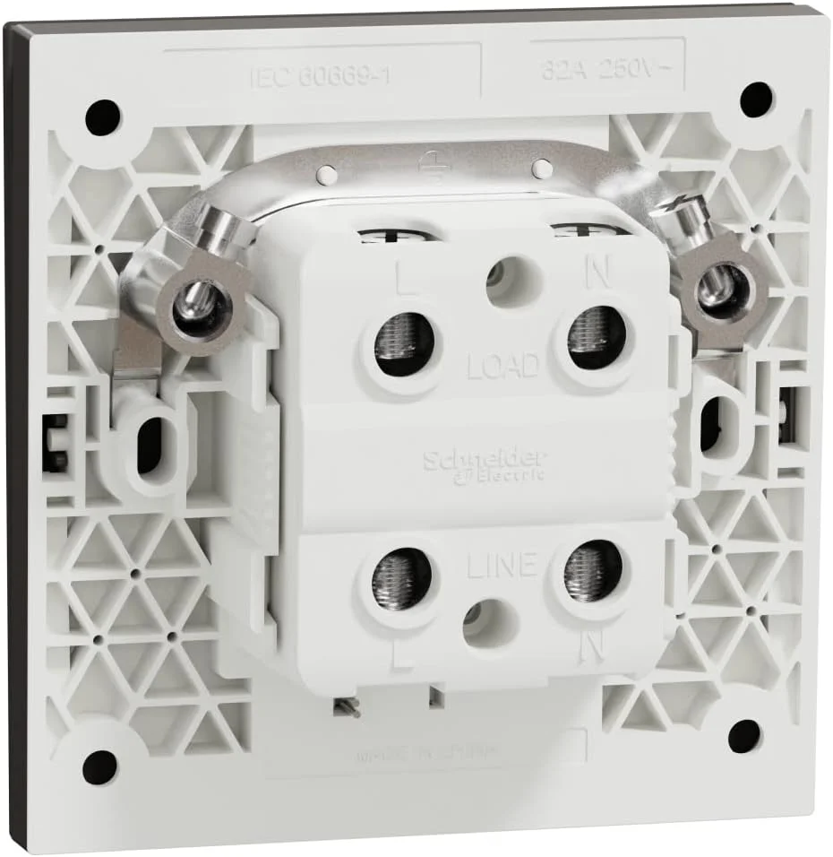 کلید دو پل 45 آمپر تک پل Schneider Electric AvatarOn C، خاکستری تیره، E8731D45N_DG کلید دو پل 45 آمپر تک پل Schneider Electric AvatarOn C، خاکستری تیره، E8731D45N_DG