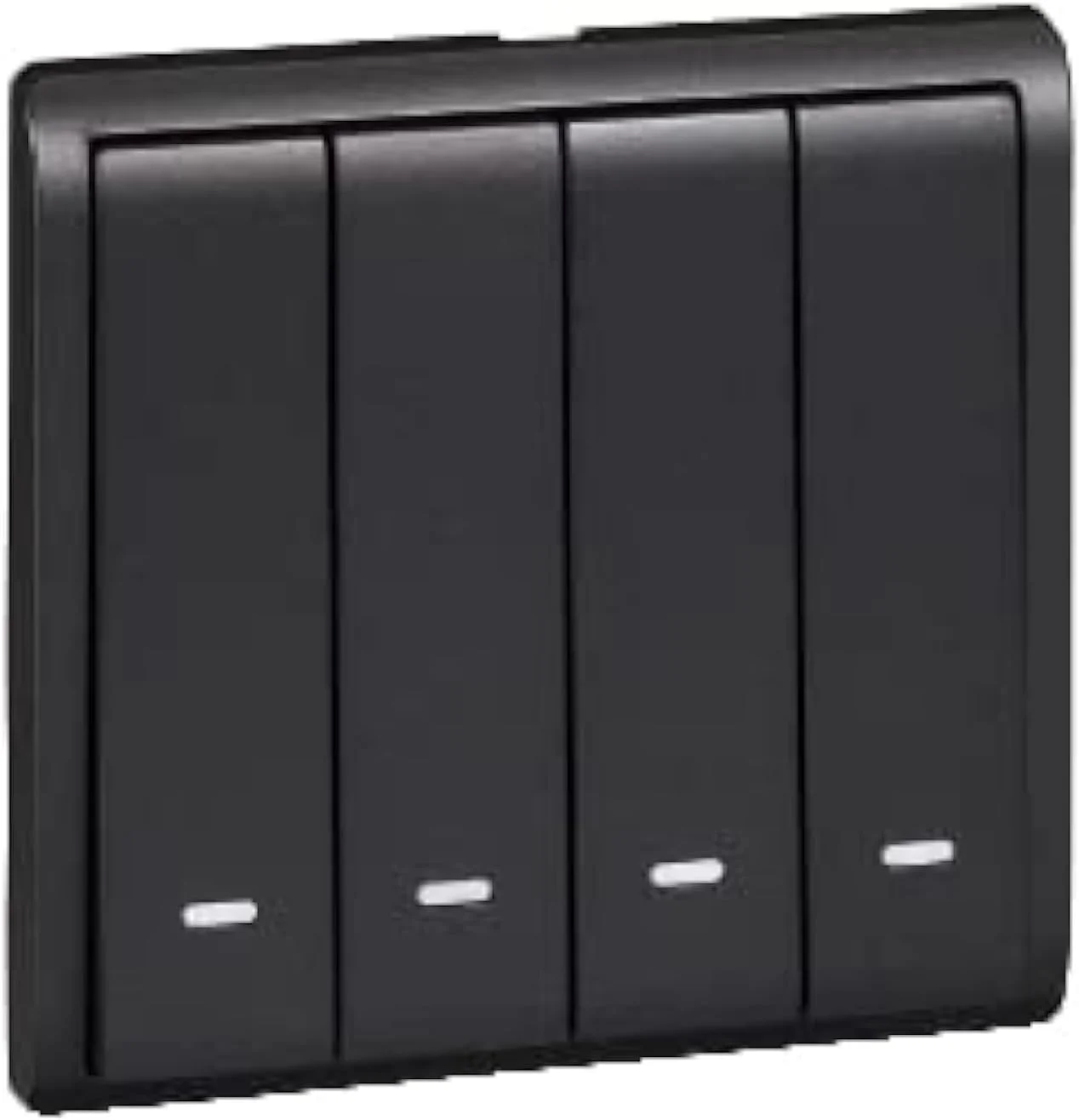 کلید 4 پل Schneider Electric Pieno، 10AX 250V، مشکی مات، E8234L1F_MB_G1