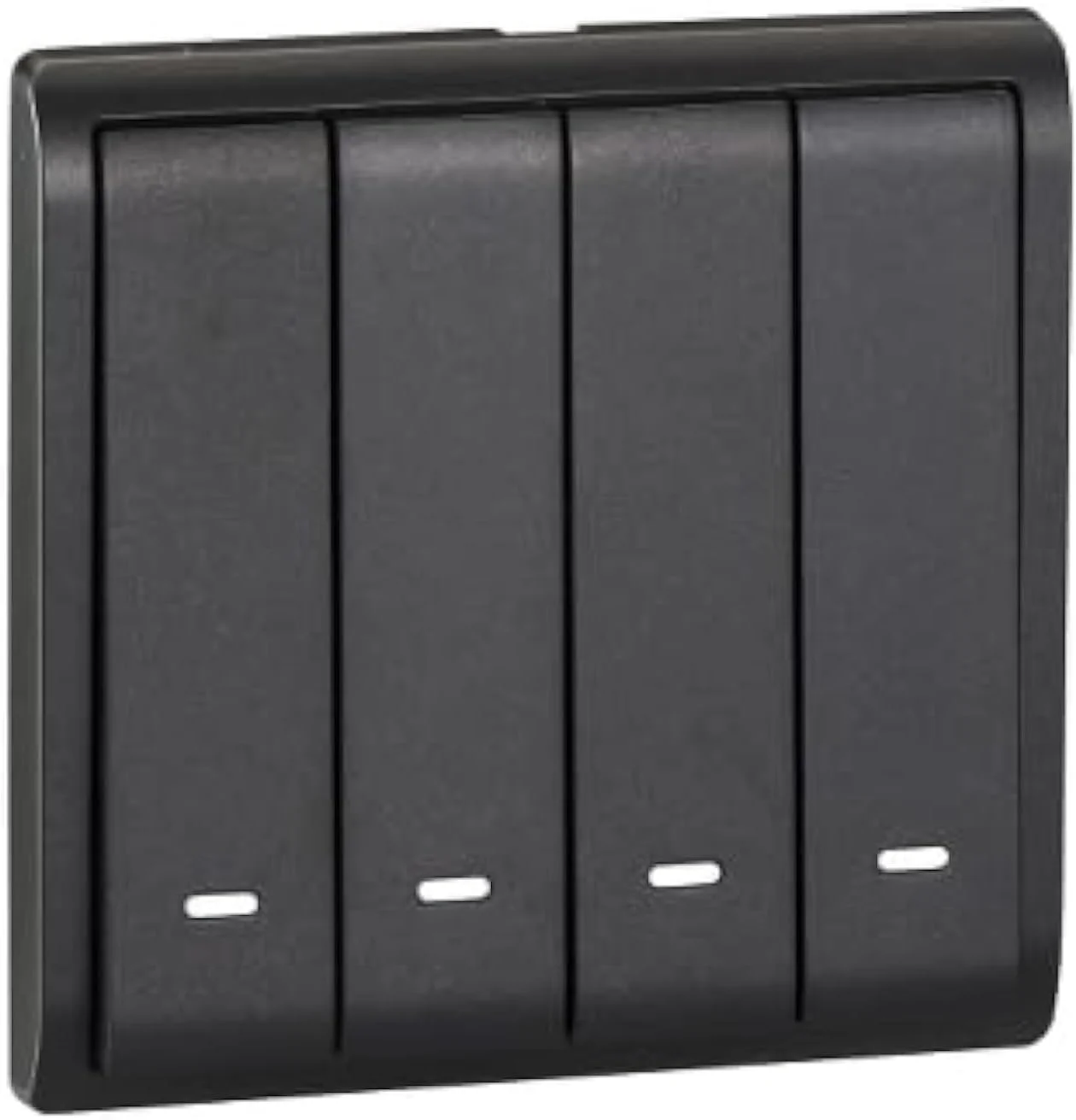 کلید 4 پل Schneider Electric Pieno، 10AX 250V، مشکی مات، E8234L1F_MB_G1 کلید 4 پل Schneider Electric Pieno، 10AX 250V، مشکی مات، E8234L1F_MB_G1