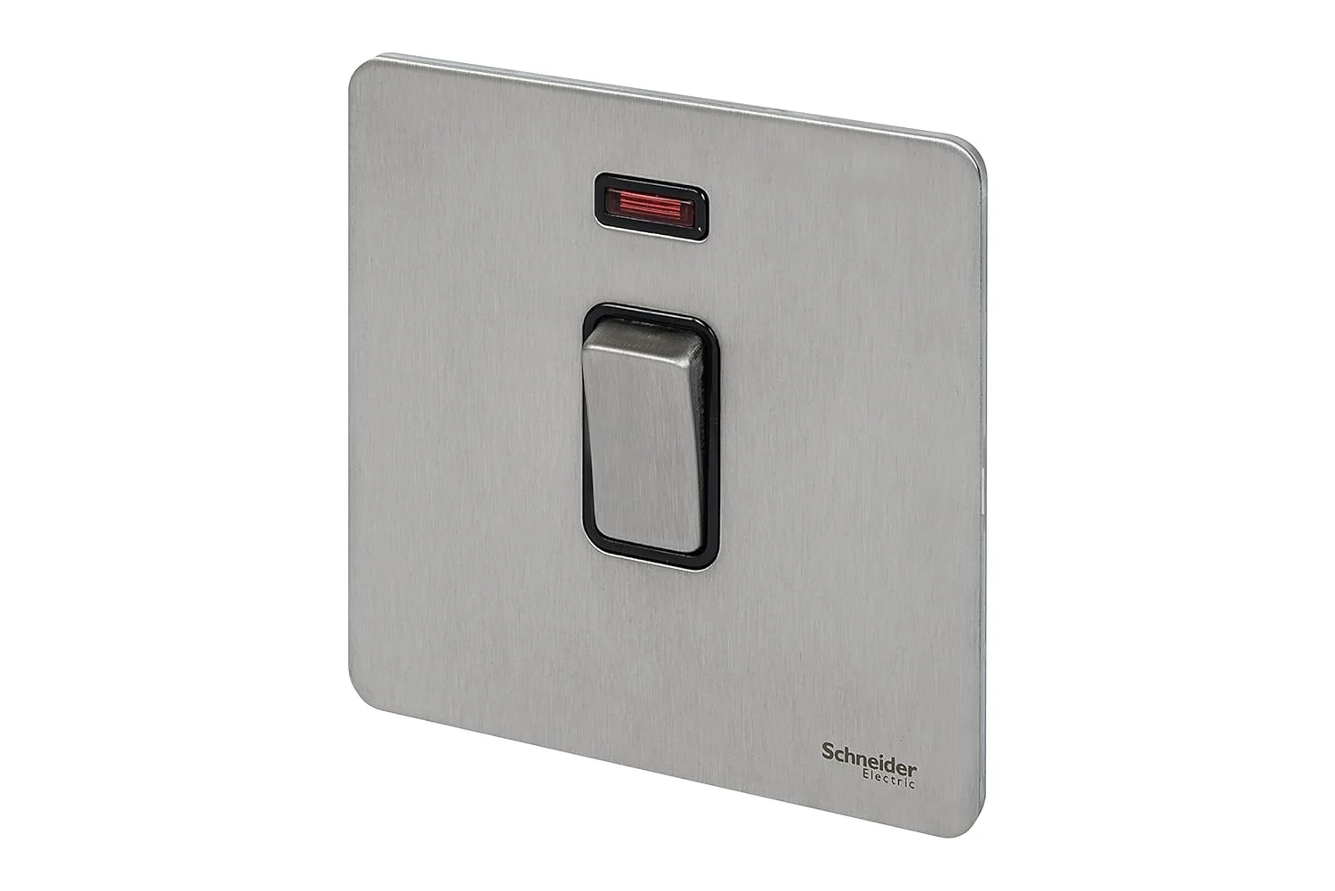 کلید دو پل 20 آمپر Schneider Electric Ultimate، تک پل، استیل ضد زنگ، صفحه تخت بدون پیچ Ultimate - کلید دو پل - نئون - استیل ضد زنگ عایق مشکی، GU2411-BSS کلید دو پل 20 آمپر Schneider Electric Ultimate، تک پل، استیل ضد زنگ، صفحه تخت بدون پیچ Ultimate - کلید دو پل - نئون - استیل ضد زنگ عایق مشکی، GU2411-BSS
