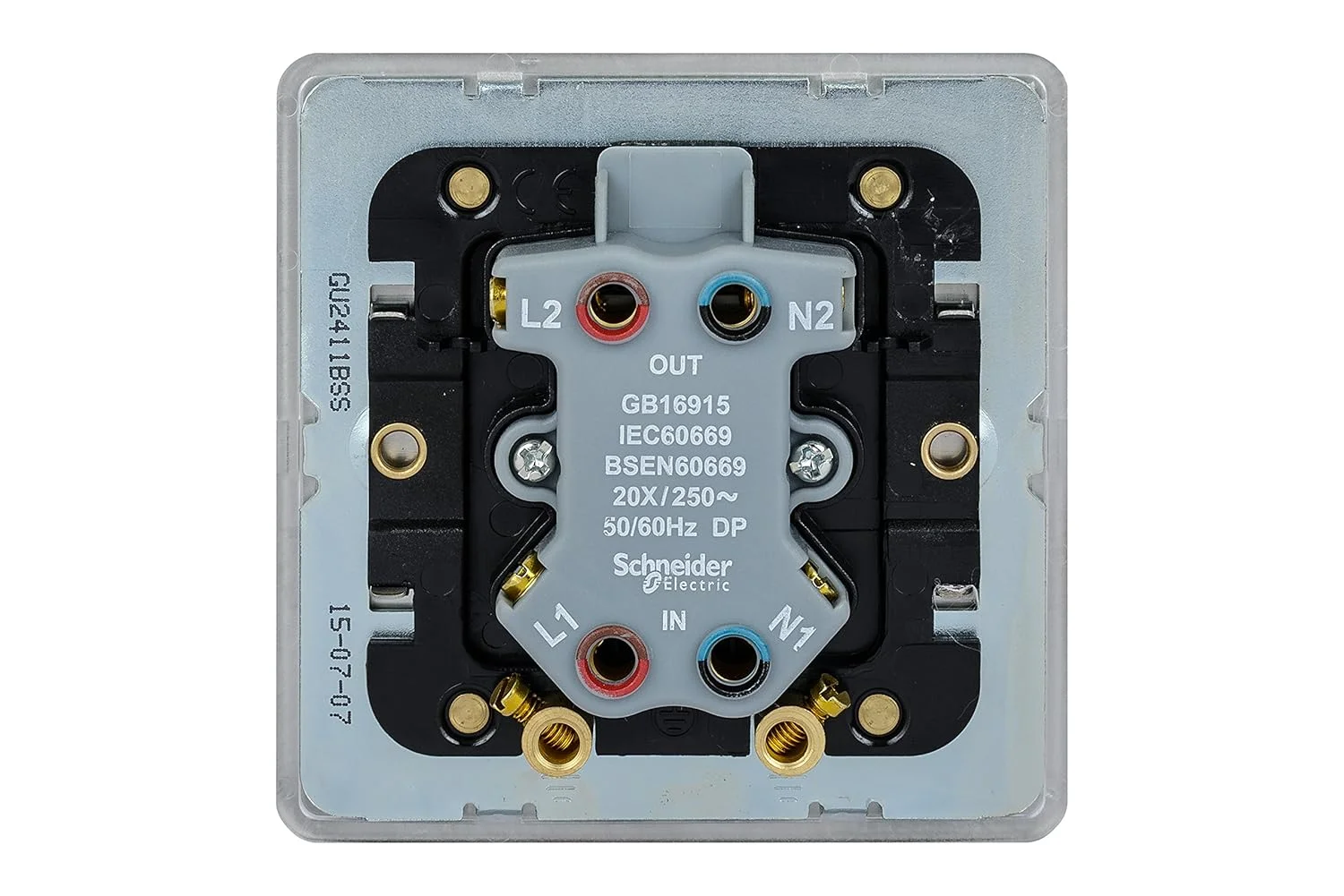 کلید دو پل 20 آمپر Schneider Electric Ultimate، تک پل، استیل ضد زنگ، صفحه تخت بدون پیچ Ultimate - کلید دو پل - نئون - استیل ضد زنگ عایق مشکی، GU2411-BSS کلید دو پل 20 آمپر Schneider Electric Ultimate، تک پل، استیل ضد زنگ، صفحه تخت بدون پیچ Ultimate - کلید دو پل - نئون - استیل ضد زنگ عایق مشکی، GU2411-BSS