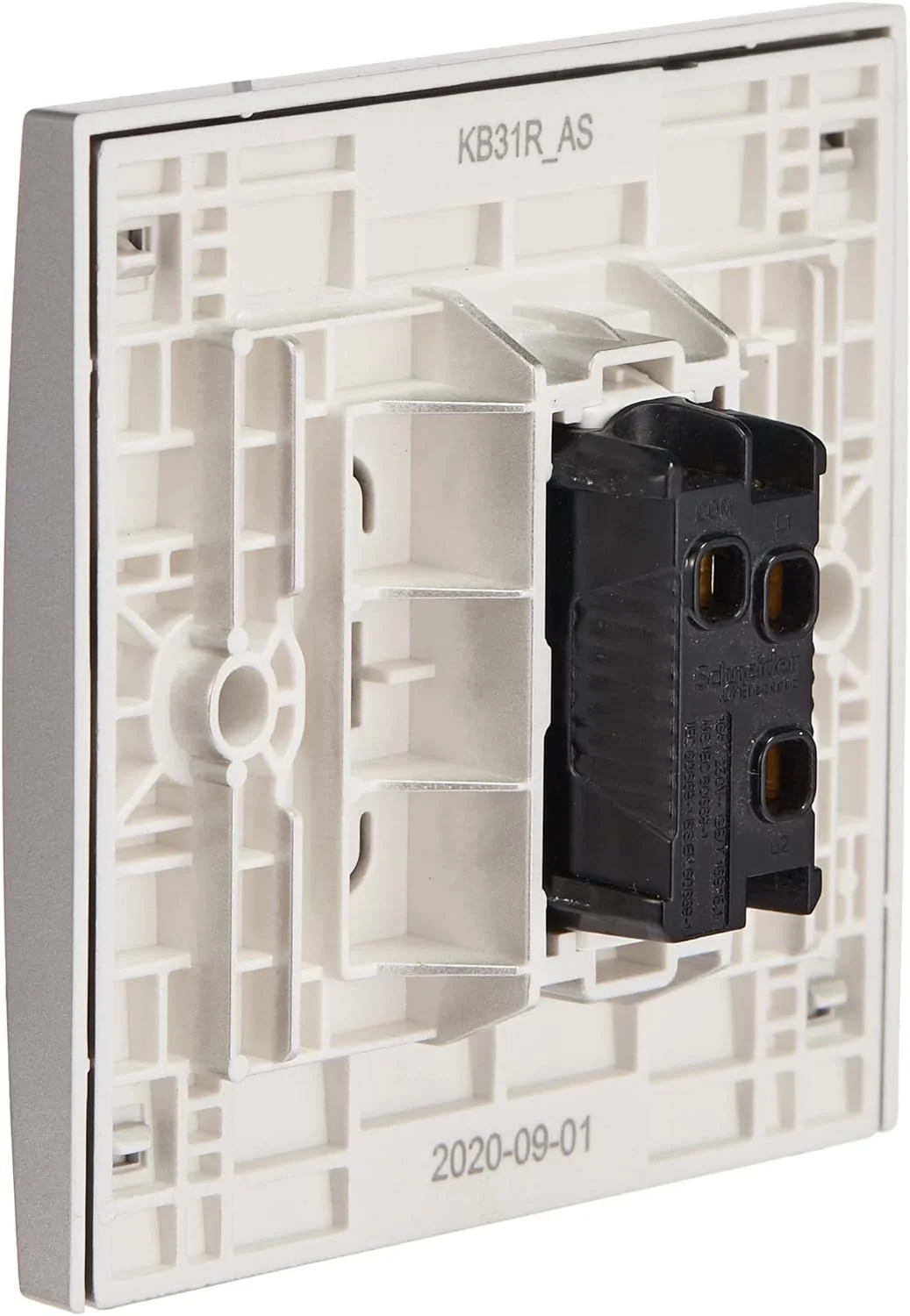 کلید دو طرفه یک پل Schneider Electric KB31R_AS Vivace نقره ای - 16 آمپر - نقره ای