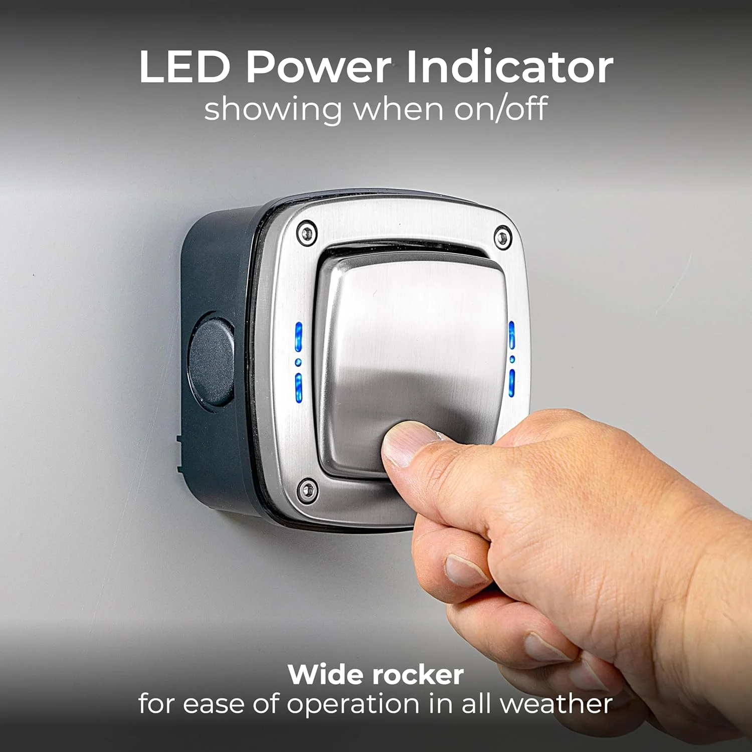 کلید تک پل استیل ضد زنگ برس خورده ضد آب و هوا BG Electrical WPL12 با استاندارد IP66 مناسب فضای باز کلید تک پل استیل ضد زنگ برس خورده ضد آب و هوا BG Electrical WPL12 با استاندارد IP66 مناسب فضای باز