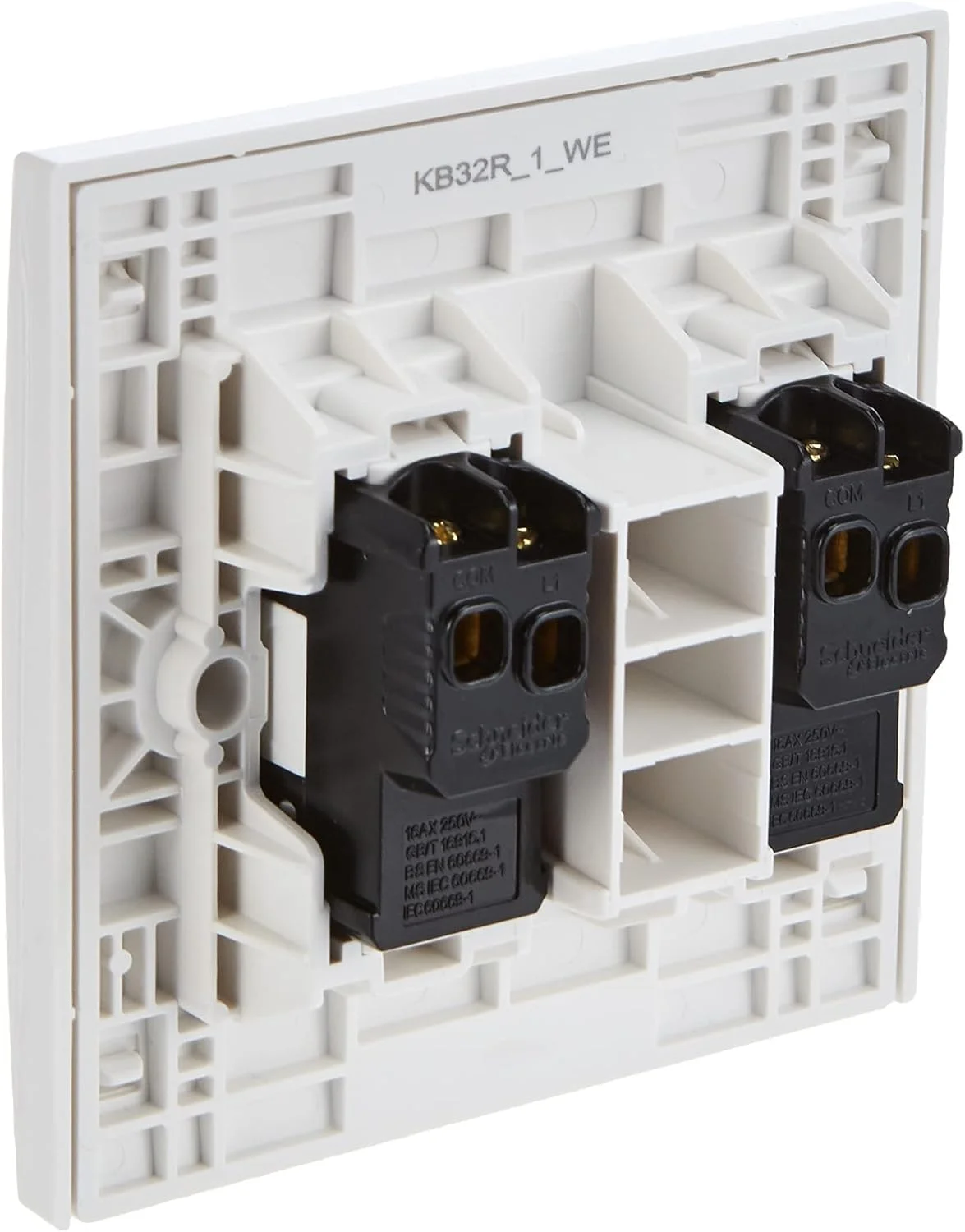 کلید یک پل دو پل Schneider Electric KB32R_1 Vivace سفید - 16AX - سفید