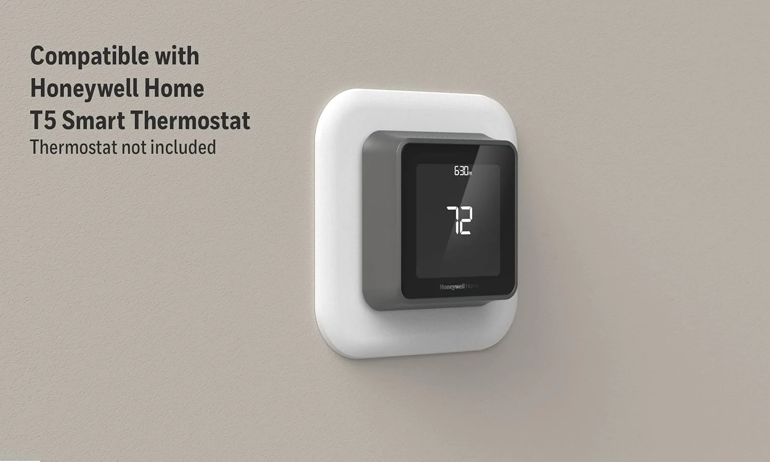 صفحه پوشش بزرگ و آداپتور جعبه برق Honeywell Home برای ترموستات های سری T (THP2400A1080)، سفید صفحه پوشش بزرگ و آداپتور جعبه برق Honeywell Home برای ترموستات های سری T (THP2400A1080)، سفید