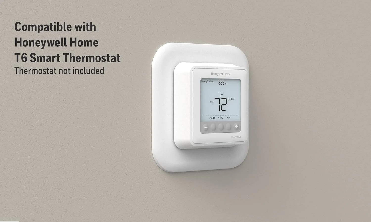 صفحه پوشش بزرگ و آداپتور جعبه برق Honeywell Home برای ترموستات های سری T (THP2400A1080)، سفید صفحه پوشش بزرگ و آداپتور جعبه برق Honeywell Home برای ترموستات های سری T (THP2400A1080)، سفید