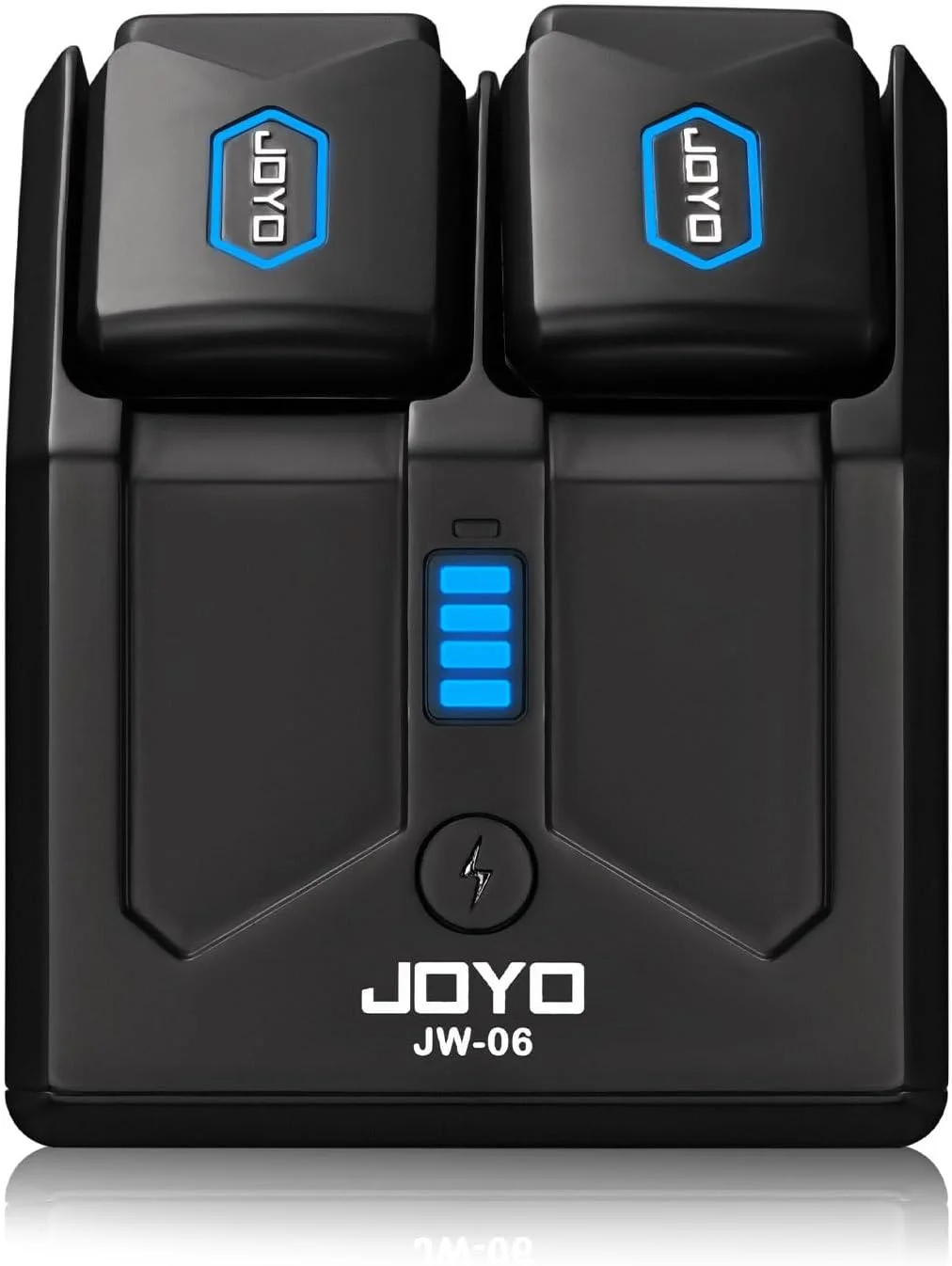 سیستم گیتار بیسیم 5.8 گیگاهرتز با جعبه شارژ برای گیتار الکتریک باس 4 کانال صوتی (JW-06) سیستم گیتار بیسیم 5.8 گیگاهرتز با جعبه شارژ برای گیتار الکتریک باس 4 کانال صوتی (JW-06)